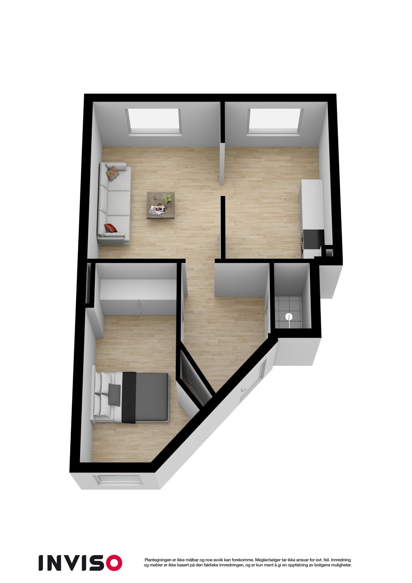 3D-plantegning. Galleribilde