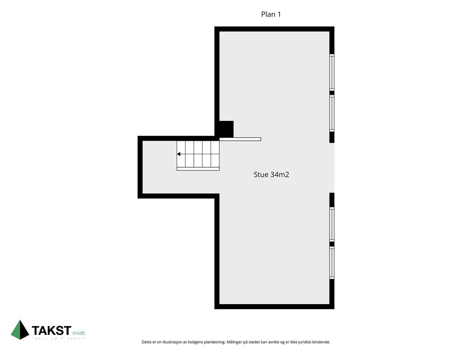Første plan. Stue med utgang til hage og utekjøkken. Galleribilde