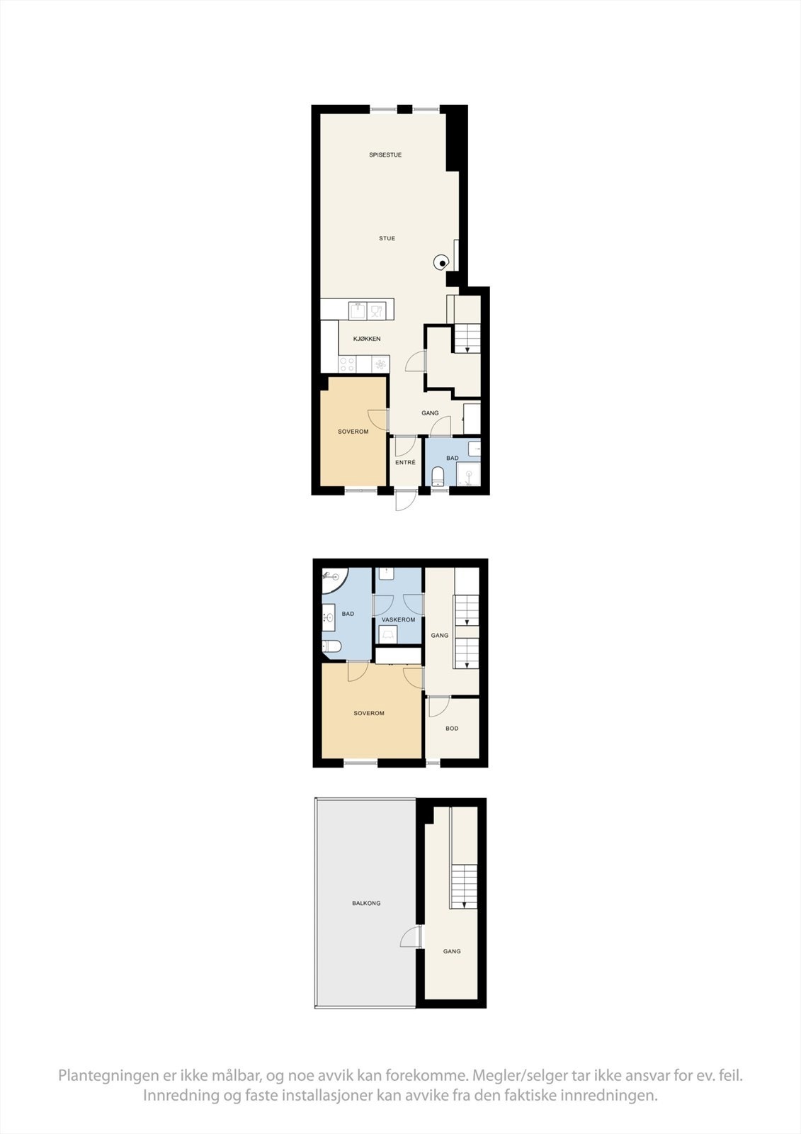 Plantegning av hele leiligheten. Galleribilde