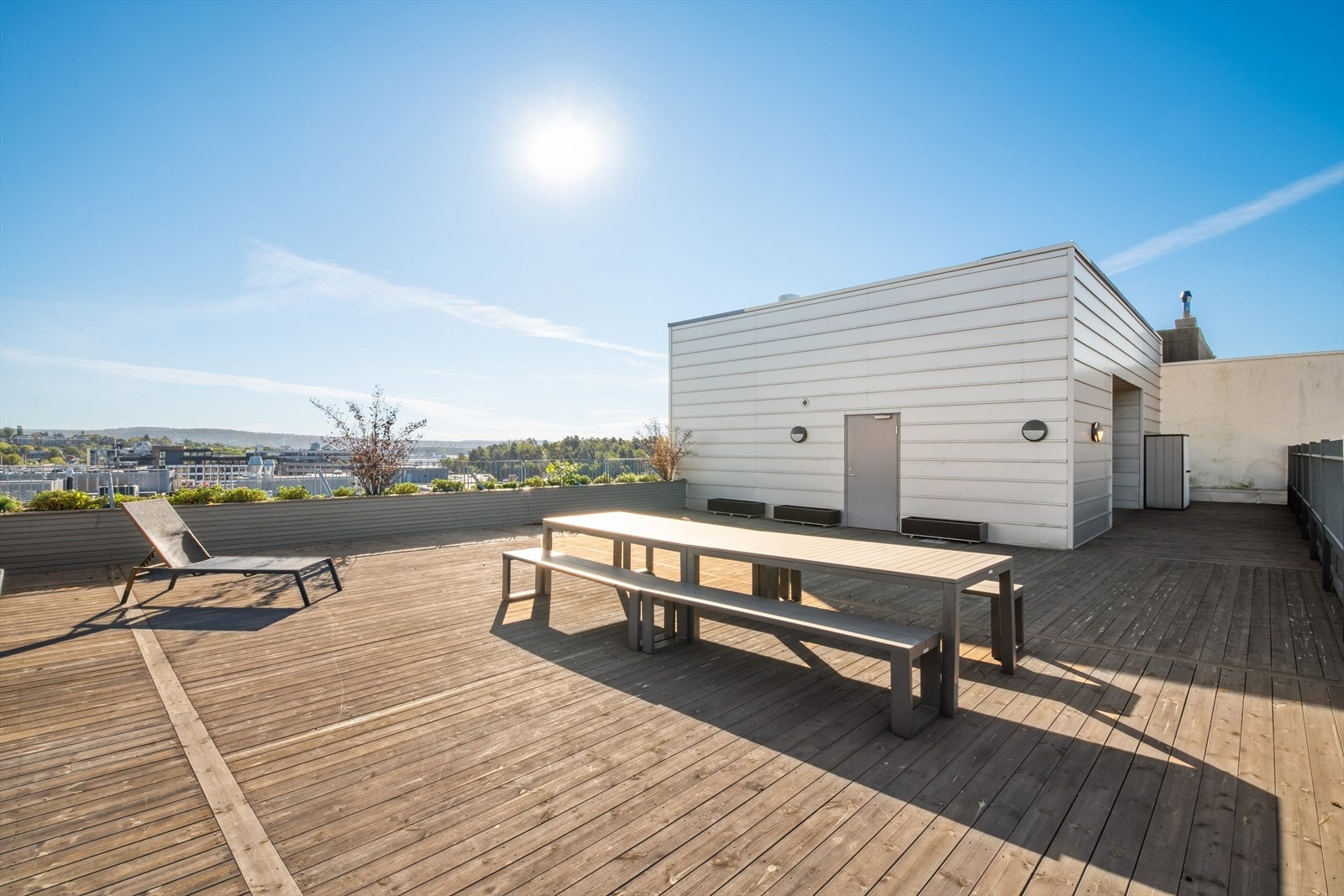 Sameiet har en fantastisk felles takterrasse med flott utsikt og solforhold. Galleribilde