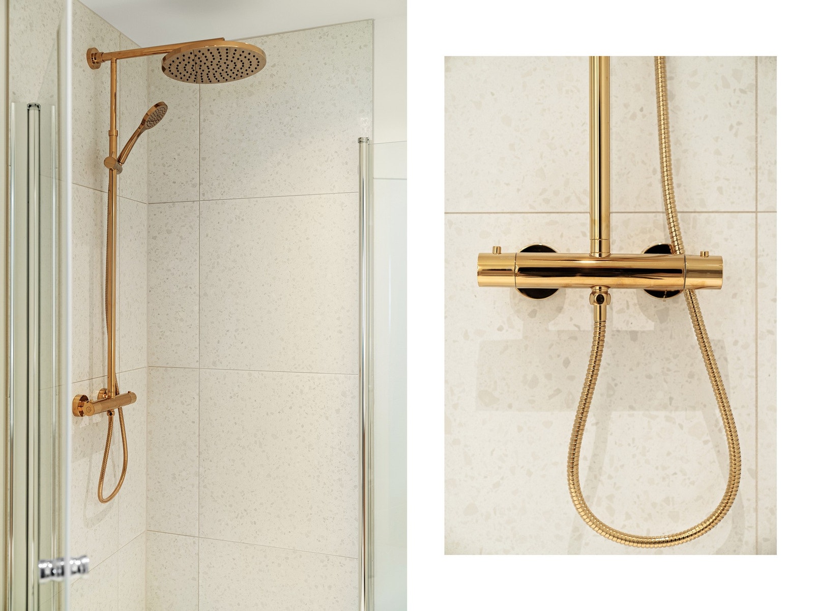 - Fine gulldetaljer her også | Varmekabler i gulv og fin belysning i taket - Galleribilde