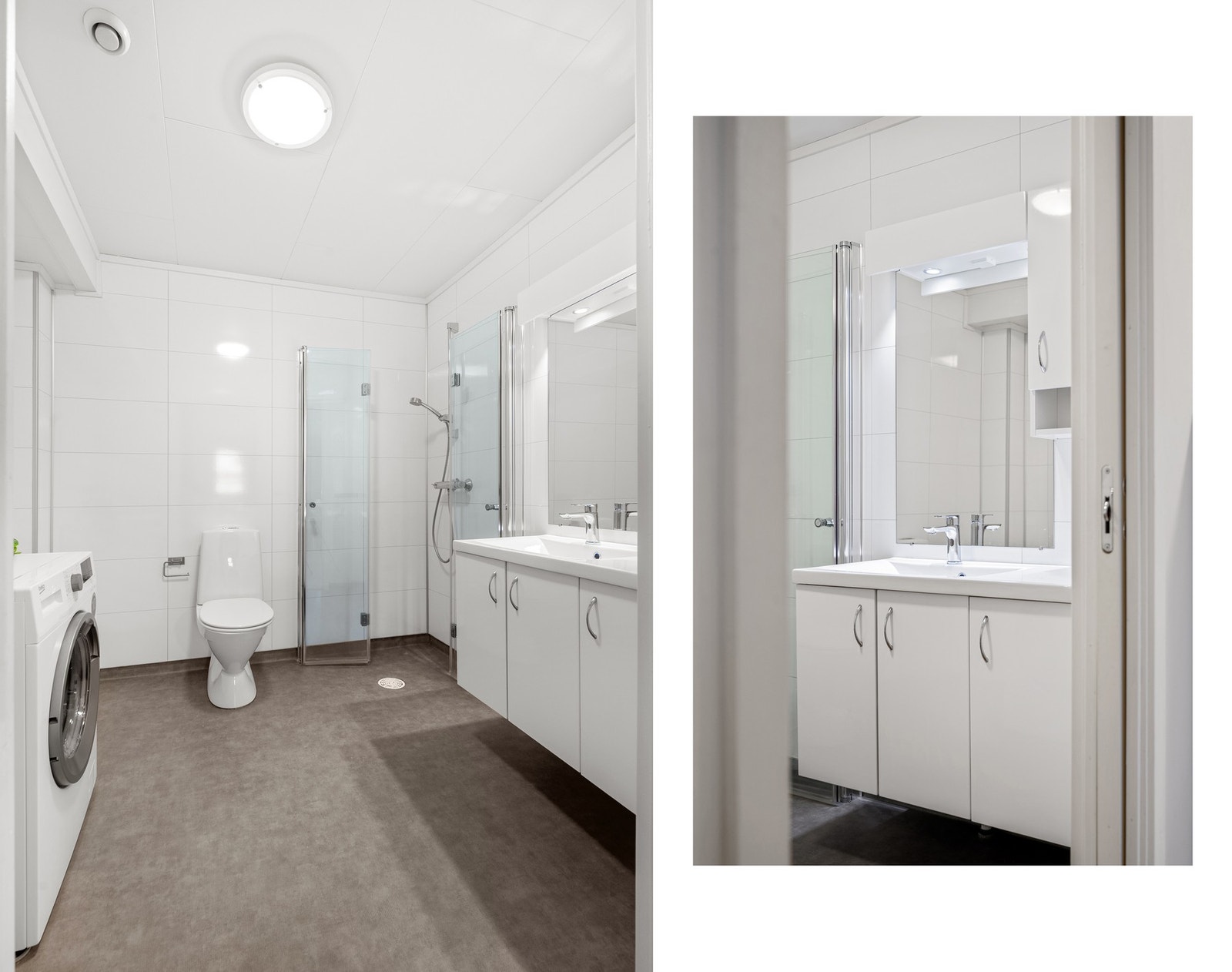 Bad/vaskerom ble renovert i 2019 Galleribilde