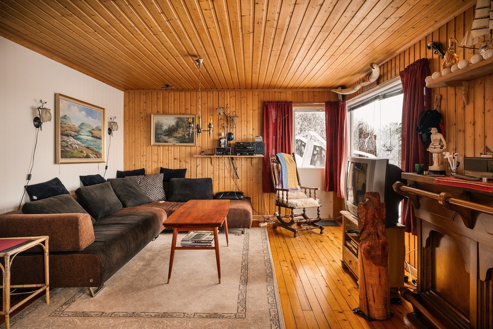 God plass til ønsket møblering der familien kan samles til hyggelige filmkvelder. Galleribilde