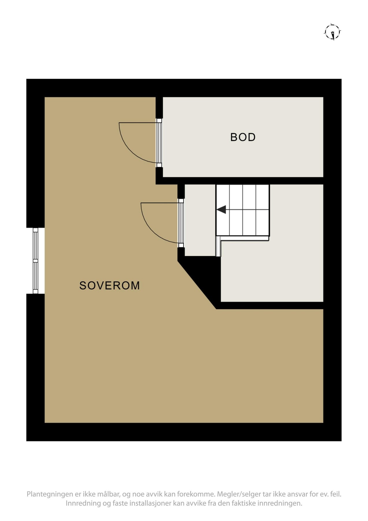 Plantegning loft. Galleribilde