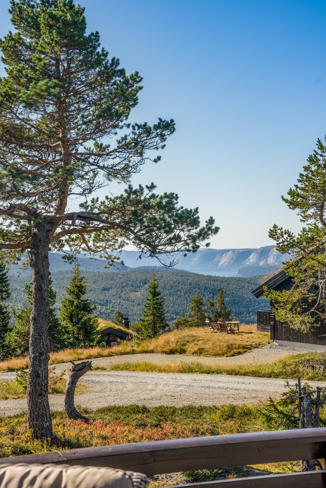 Fantastisk utsikt og gode solforhold på "toppen" av Kyrkjebygdheia. Galleribilde