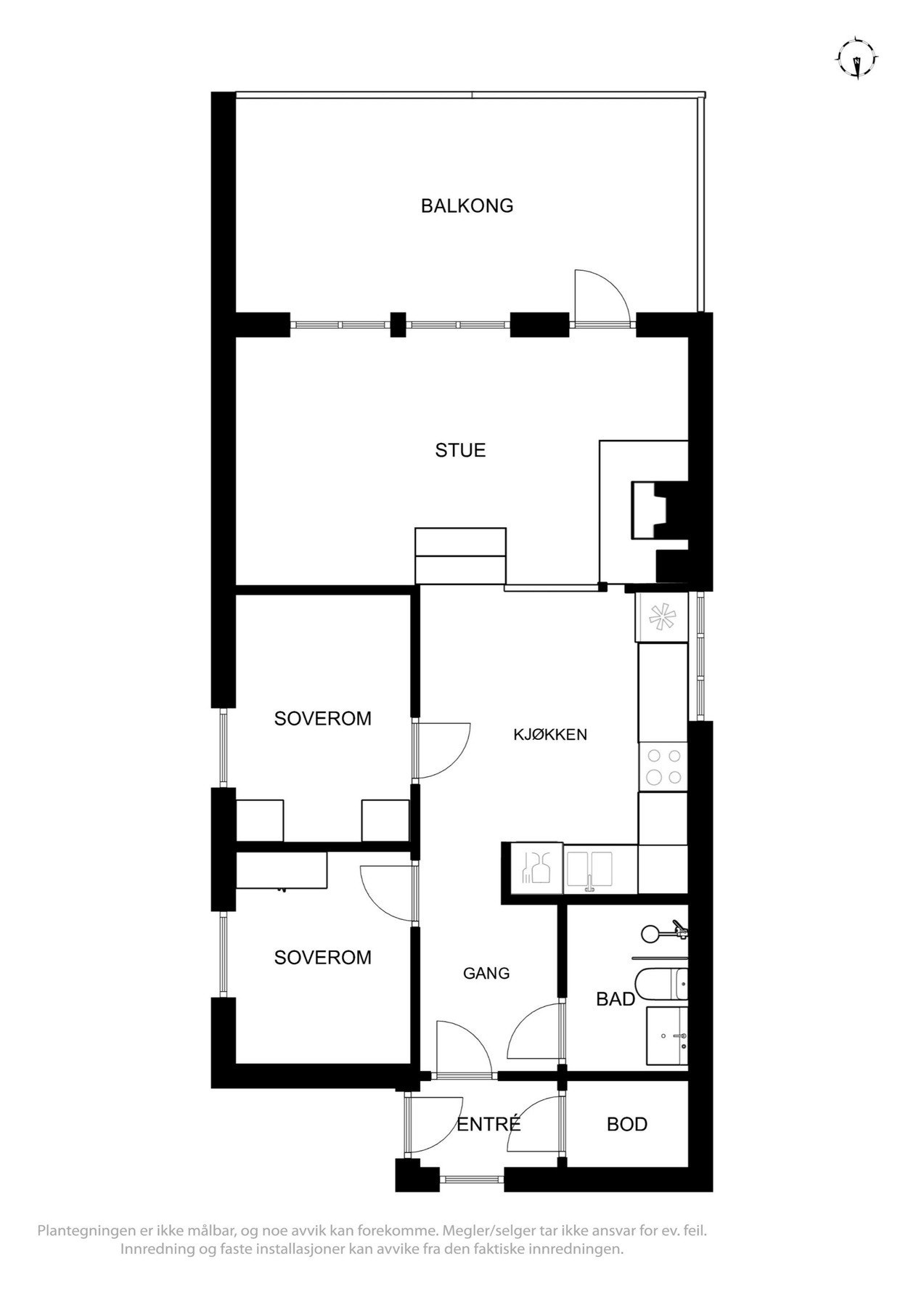 Plantegning Galleribilde