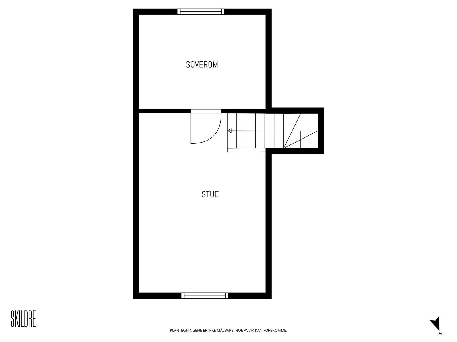 Innredet loft (ikke godkjent til varig opphold). Galleribilde