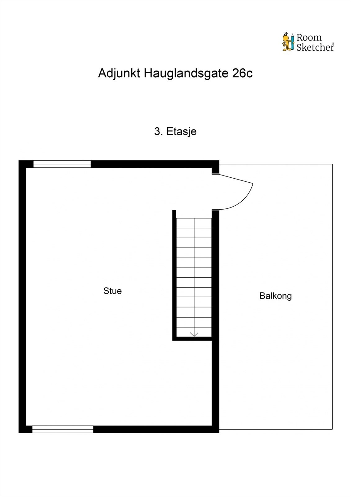 Plantegning 3. etg. Galleribilde