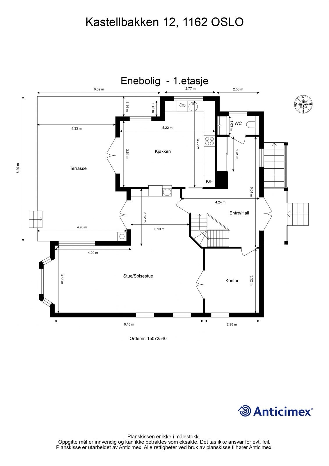 Plantegning - 1. etasje Galleribilde