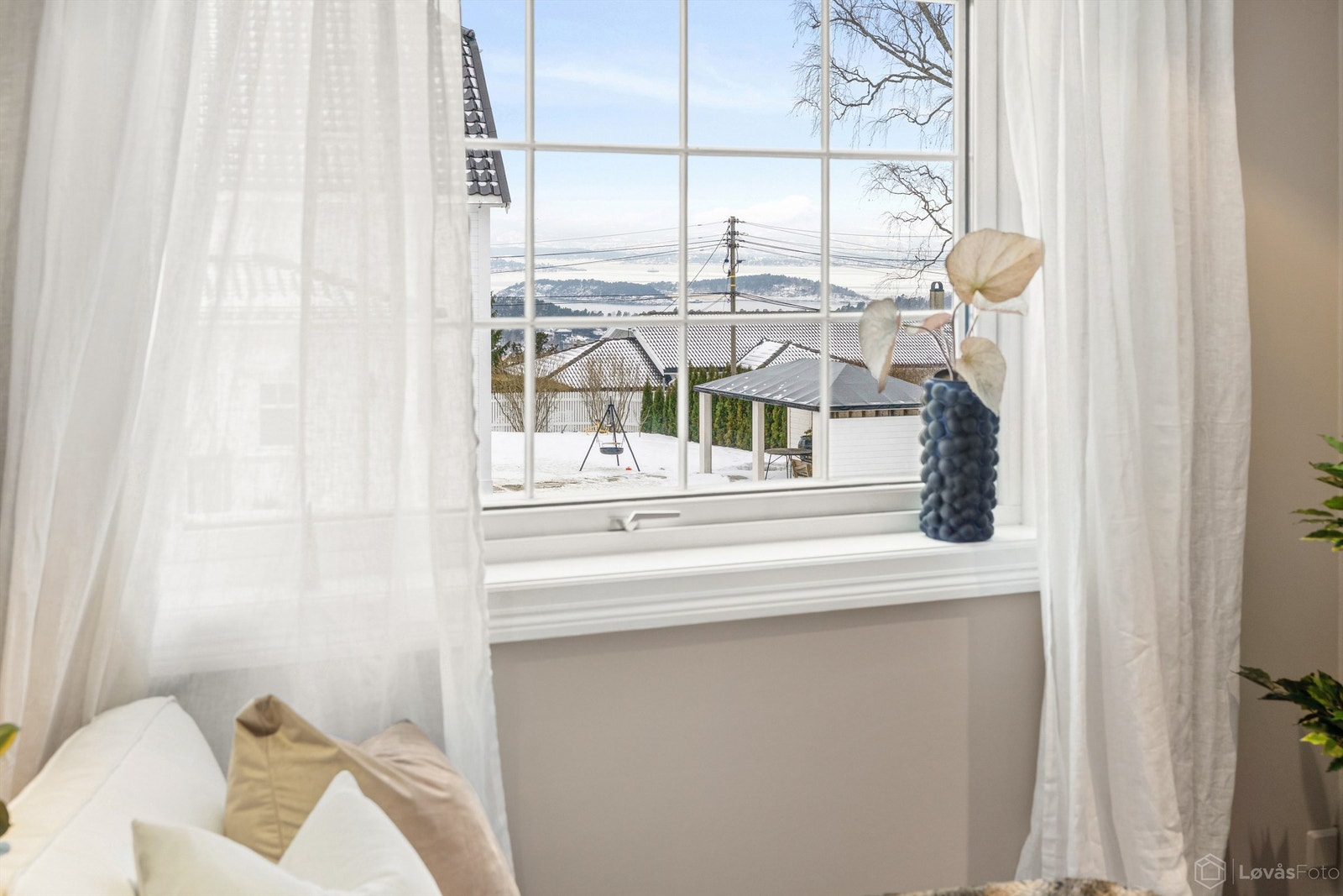 Fjordutsikt fra tv-stuen Galleribilde