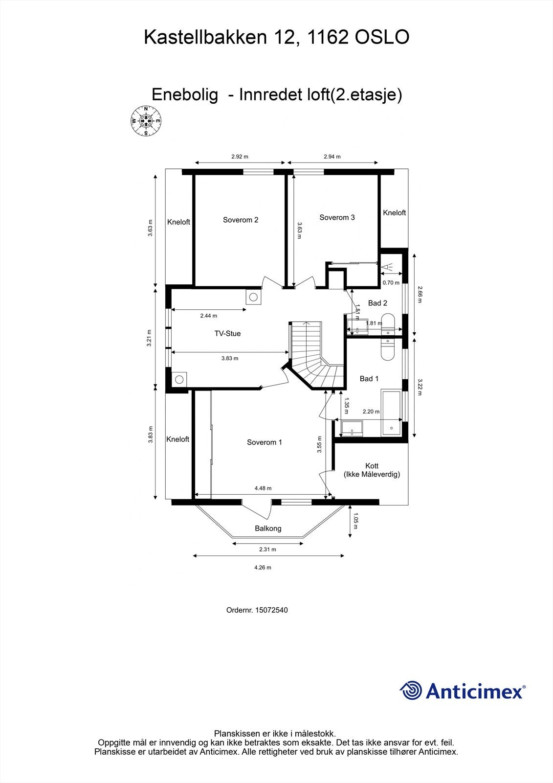 Plantegning - 2. etasje Galleribilde