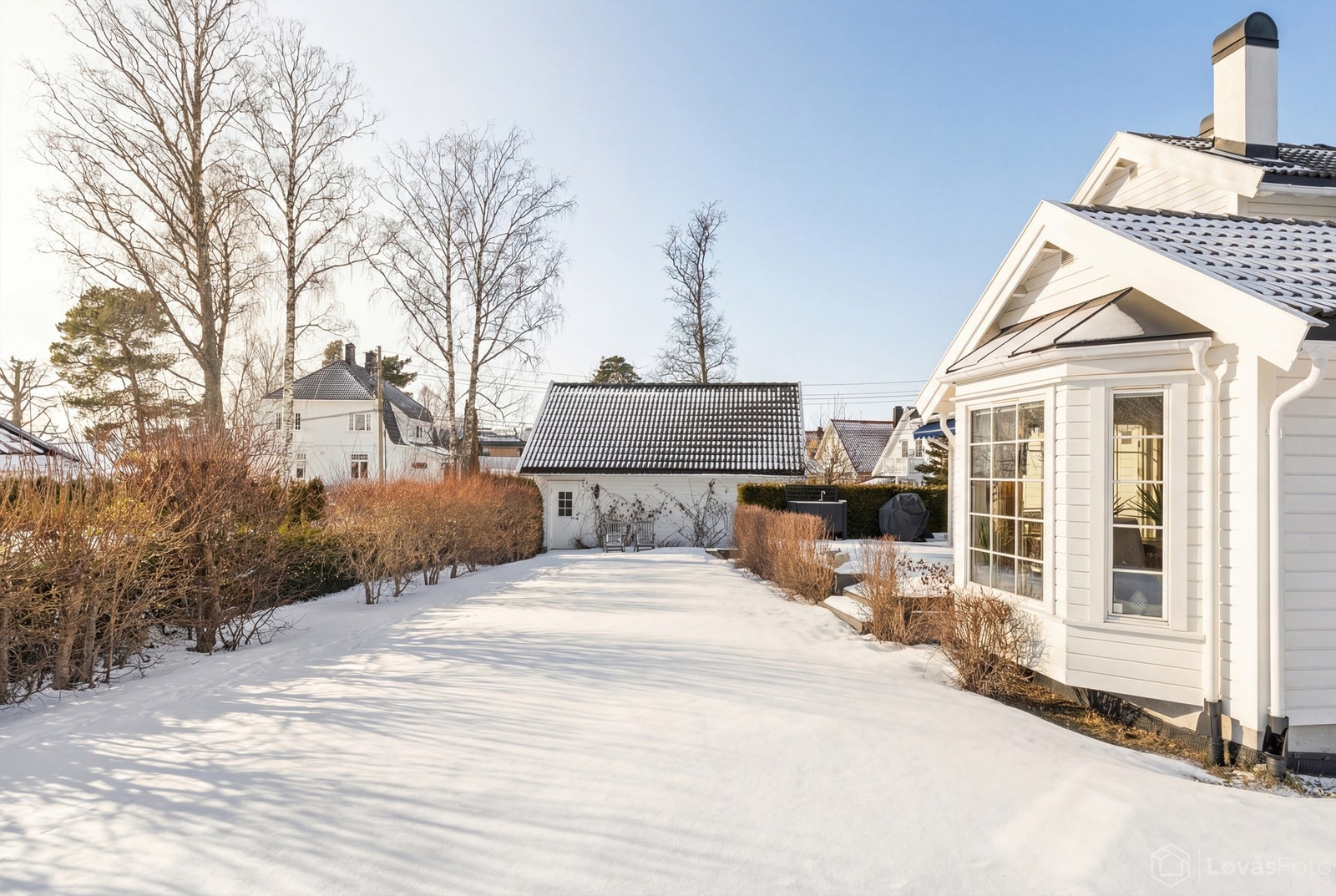 Forholdsvis flat tomt Galleribilde