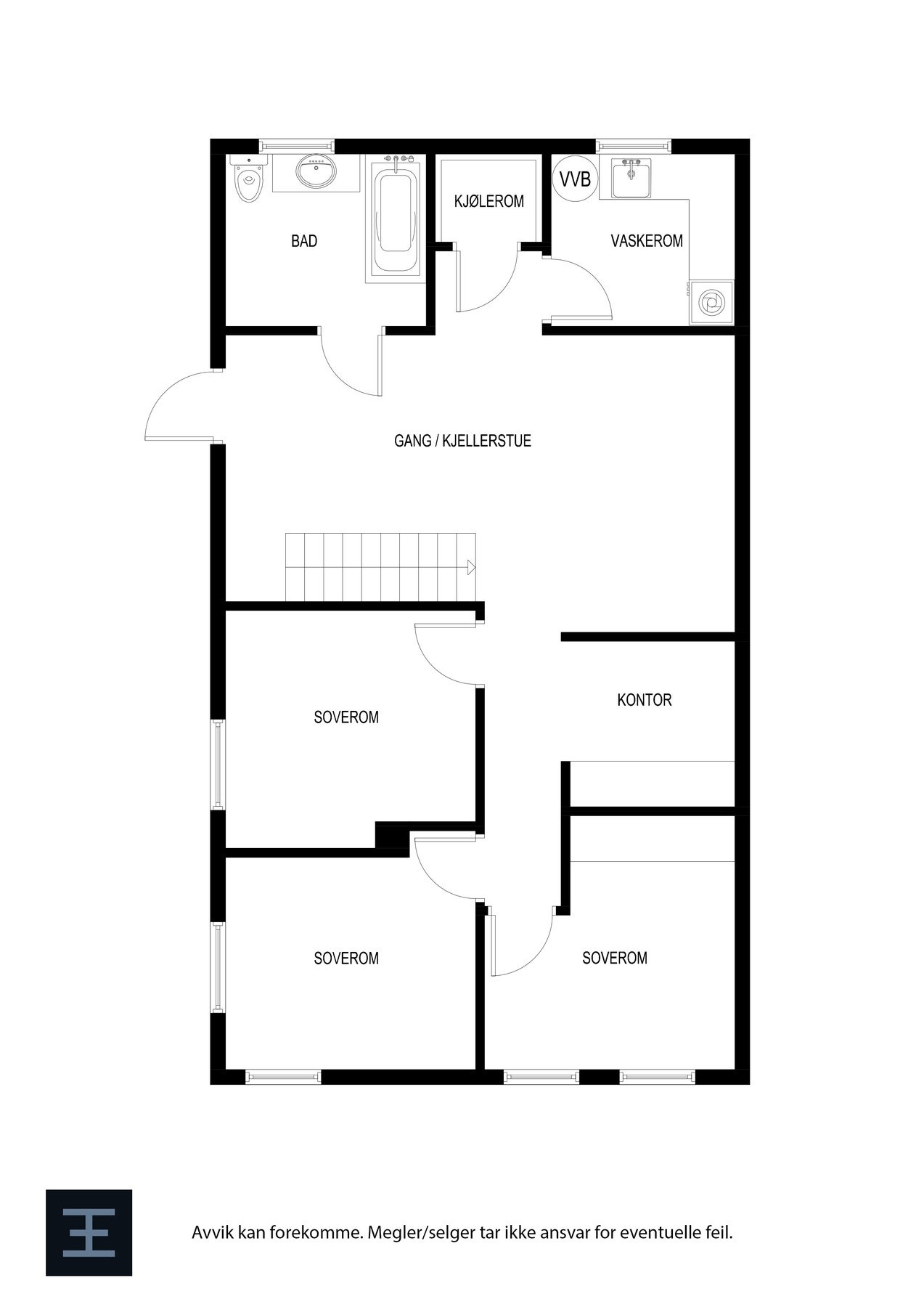 Plantegning - Kjeller. Galleribilde