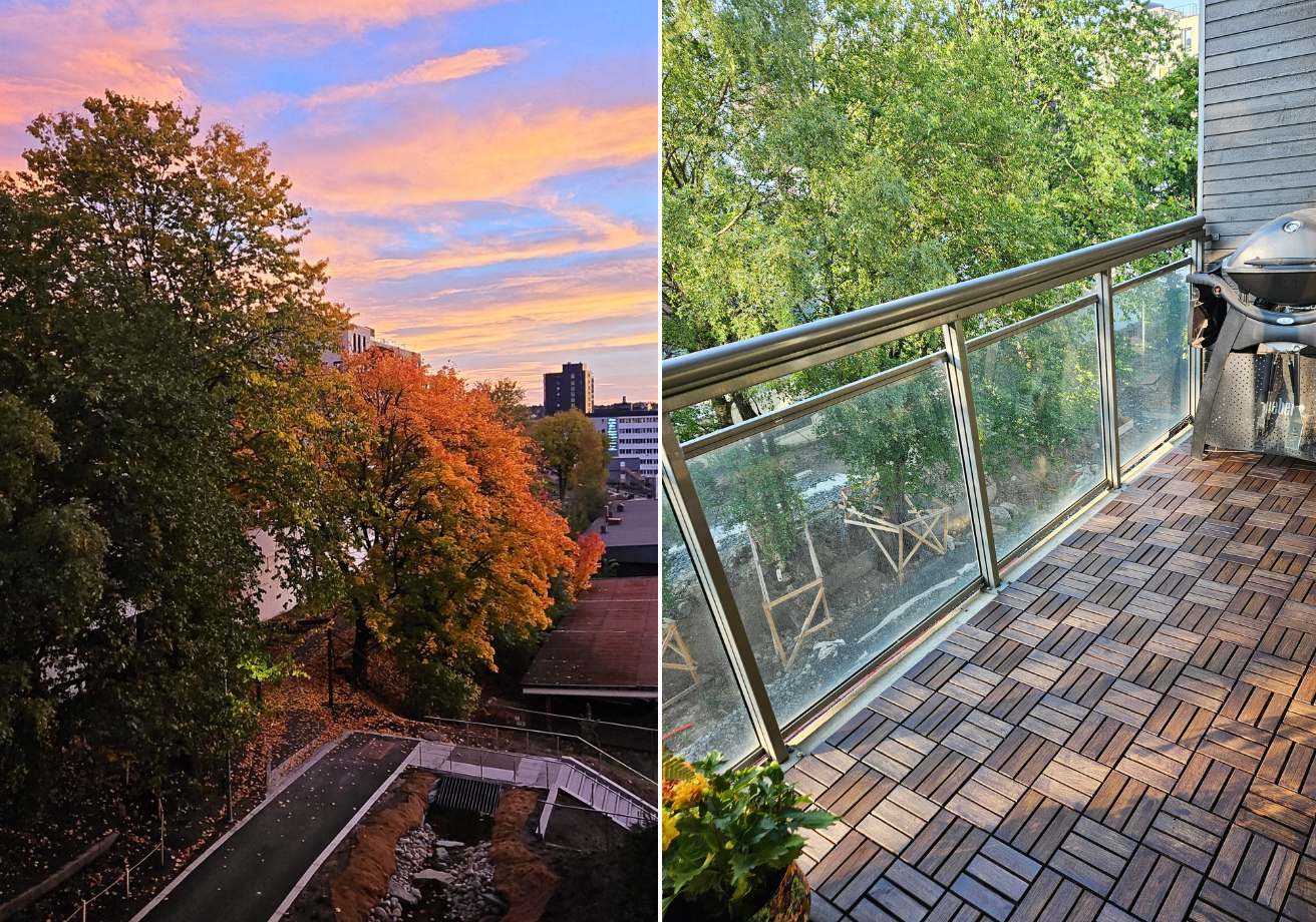 Sommer/ høstbilde fra balkongen. Galleribilde