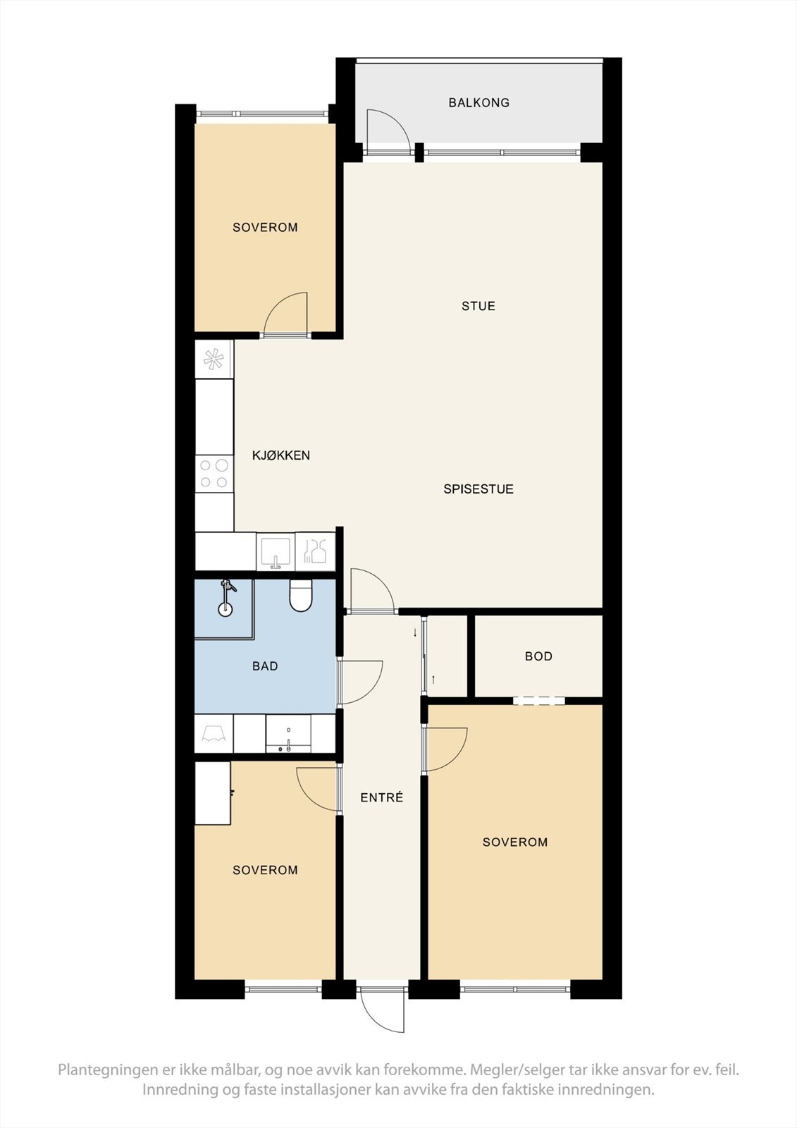 Boligen har en god og gjennomgående planløsning. Galleribilde