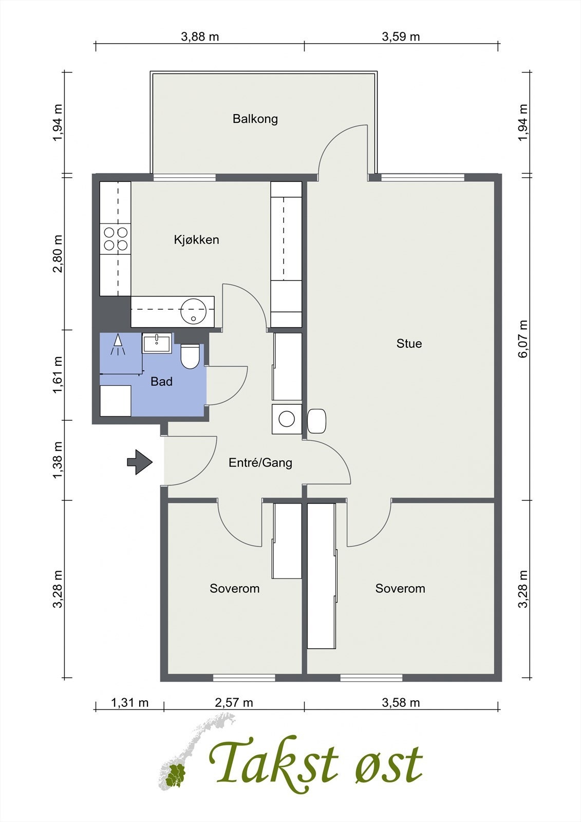 Plantegning. Galleribilde