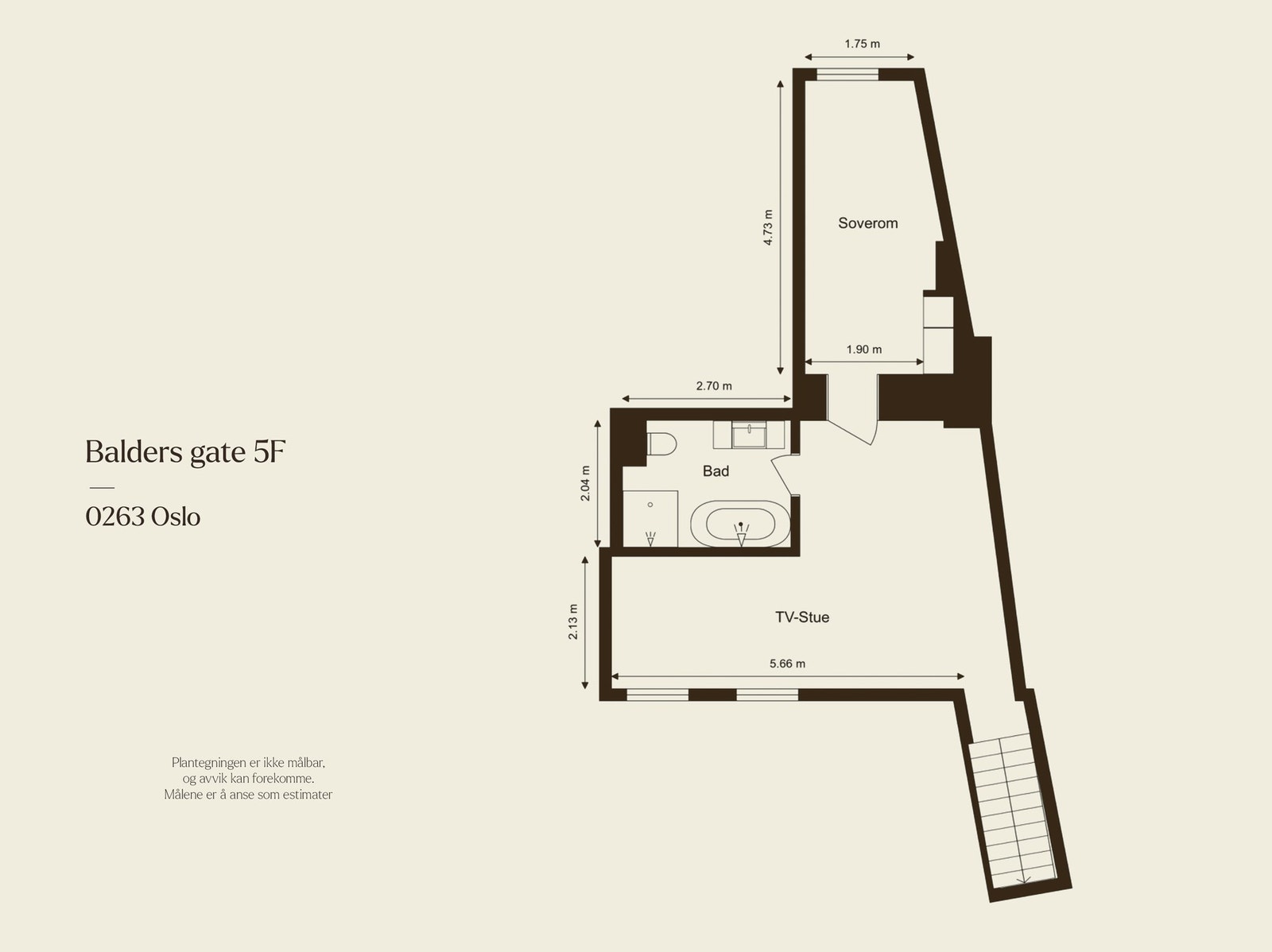 1 halvplan (u. etasje) består av trapperom, baderom, tv-stue og soverom. Galleribilde
