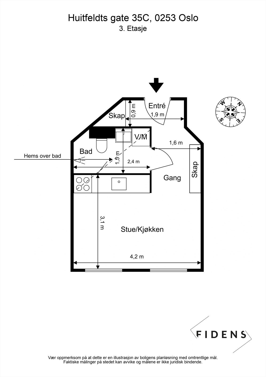Plantegning Galleribilde