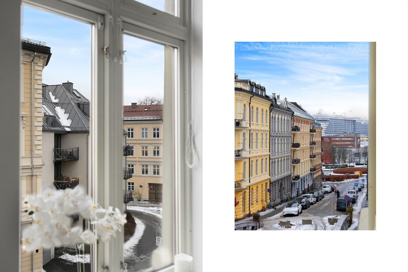 Utsikt fra stuen. Umiddelbar nærhet til Solli plass, Frogner og Tjuvholmen Galleribilde