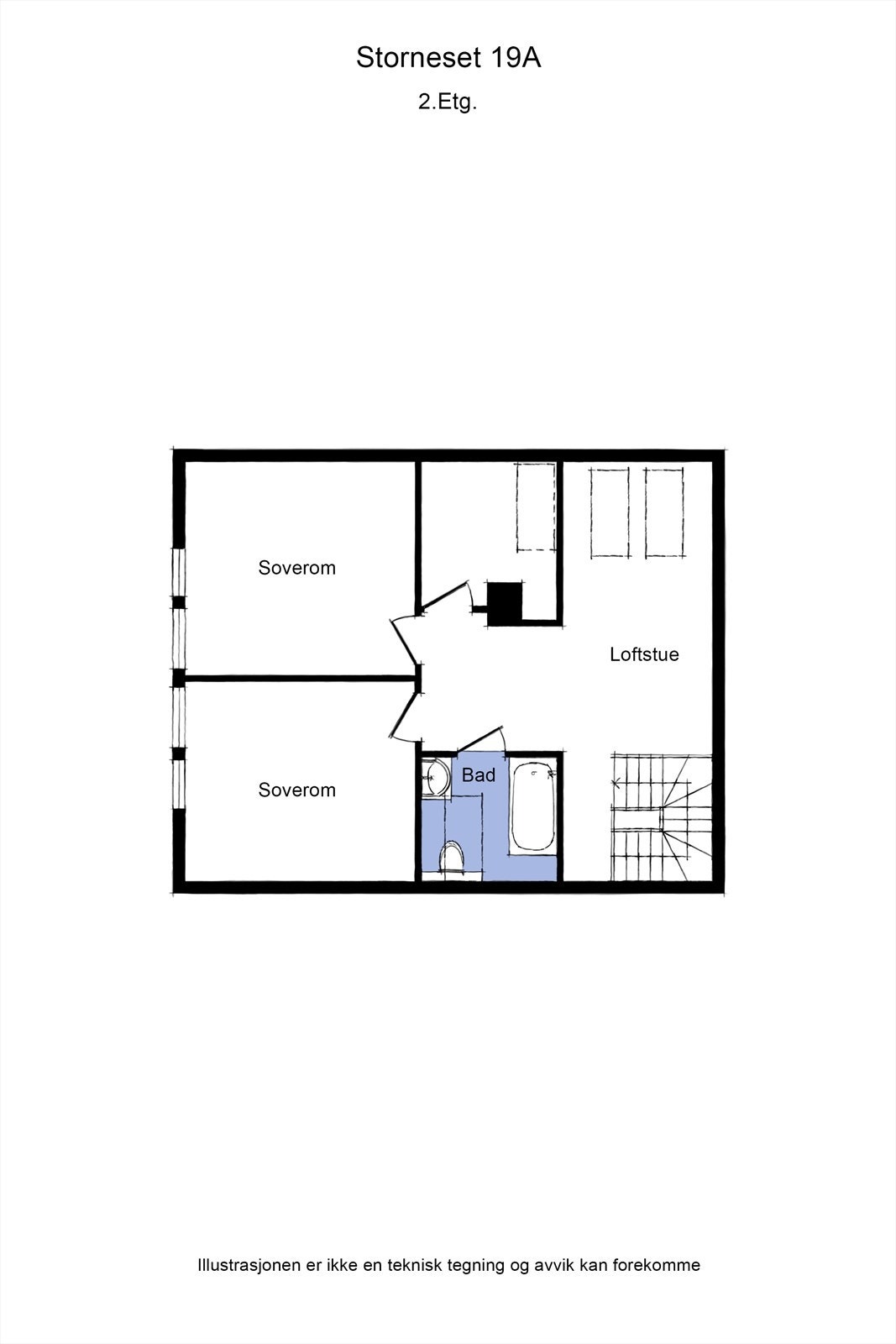 Plantegning 2. etg. Galleribilde