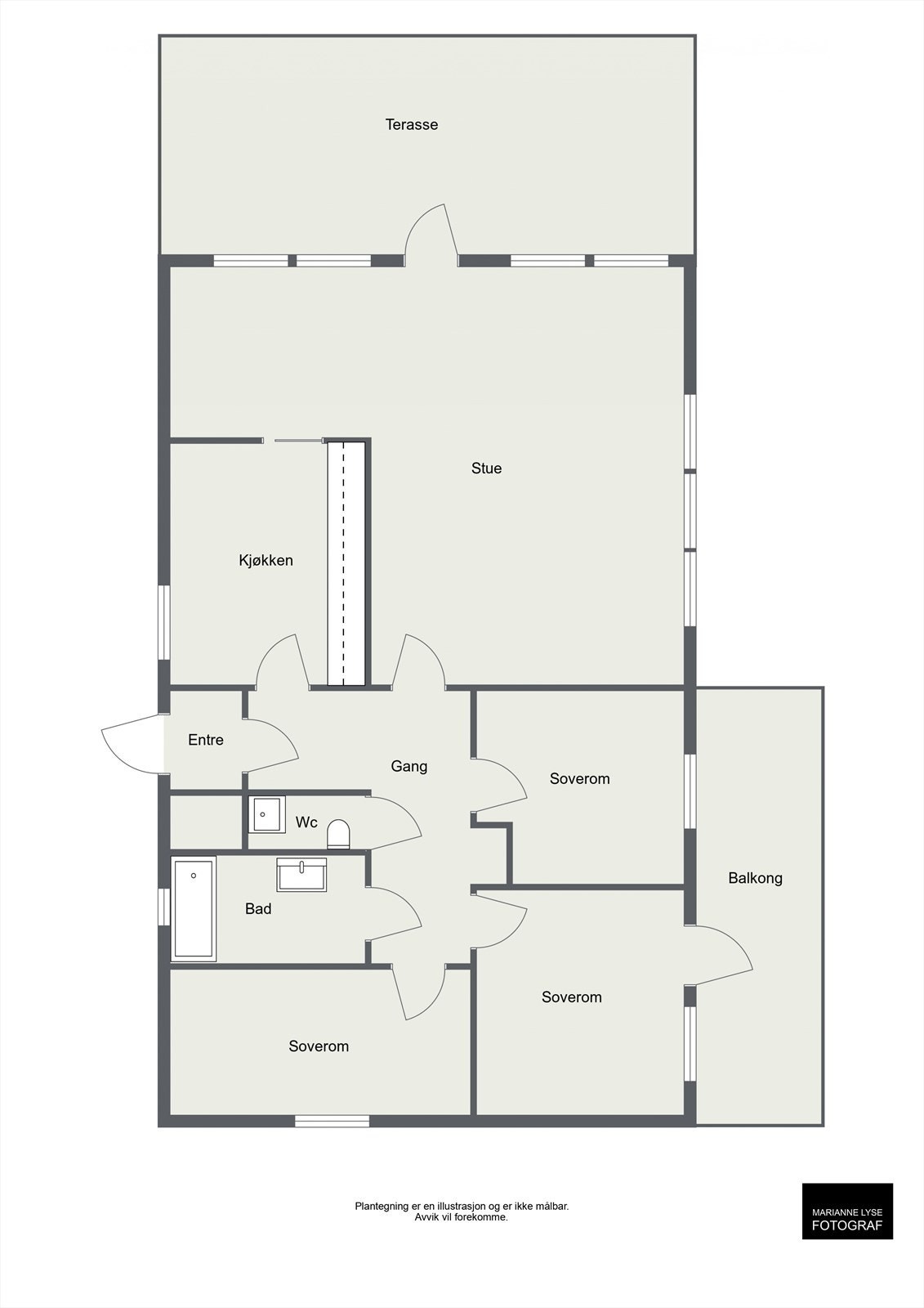 Plantegning 1.etasje Galleribilde