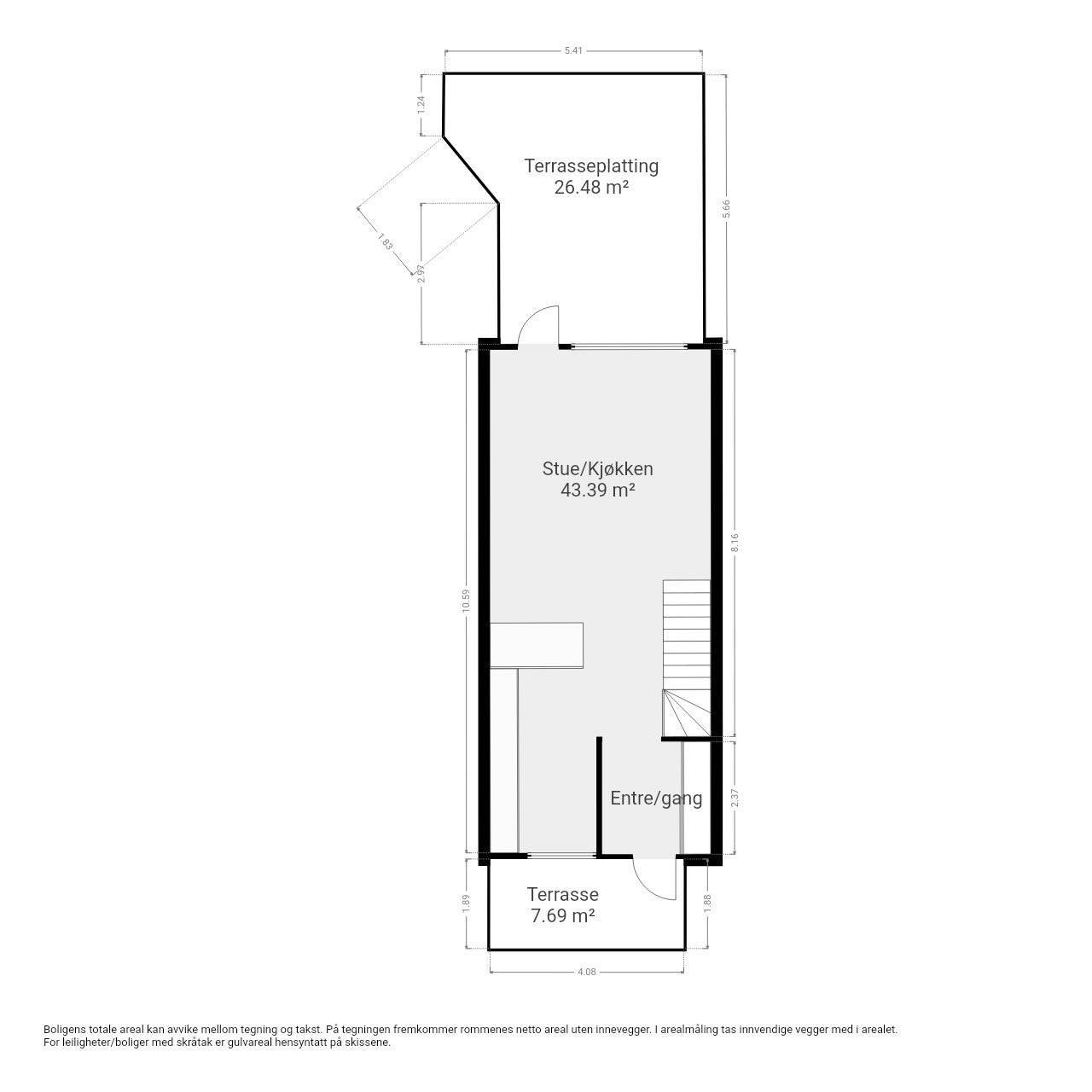 Plantegning 1. etasje. Galleribilde