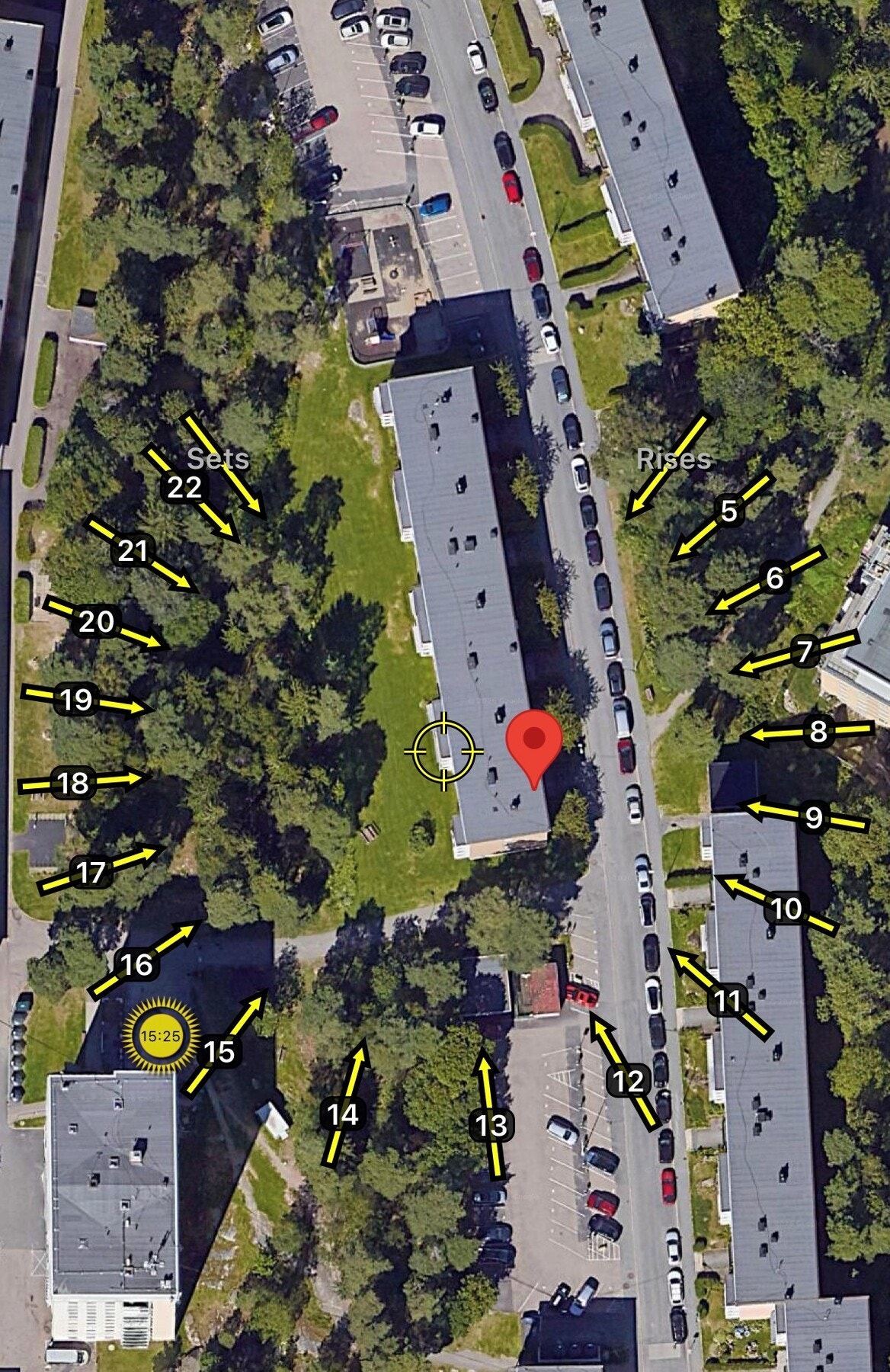 Den vestvendte beliggenheten sørger for meget gode solforhold på balkongen. Galleribilde