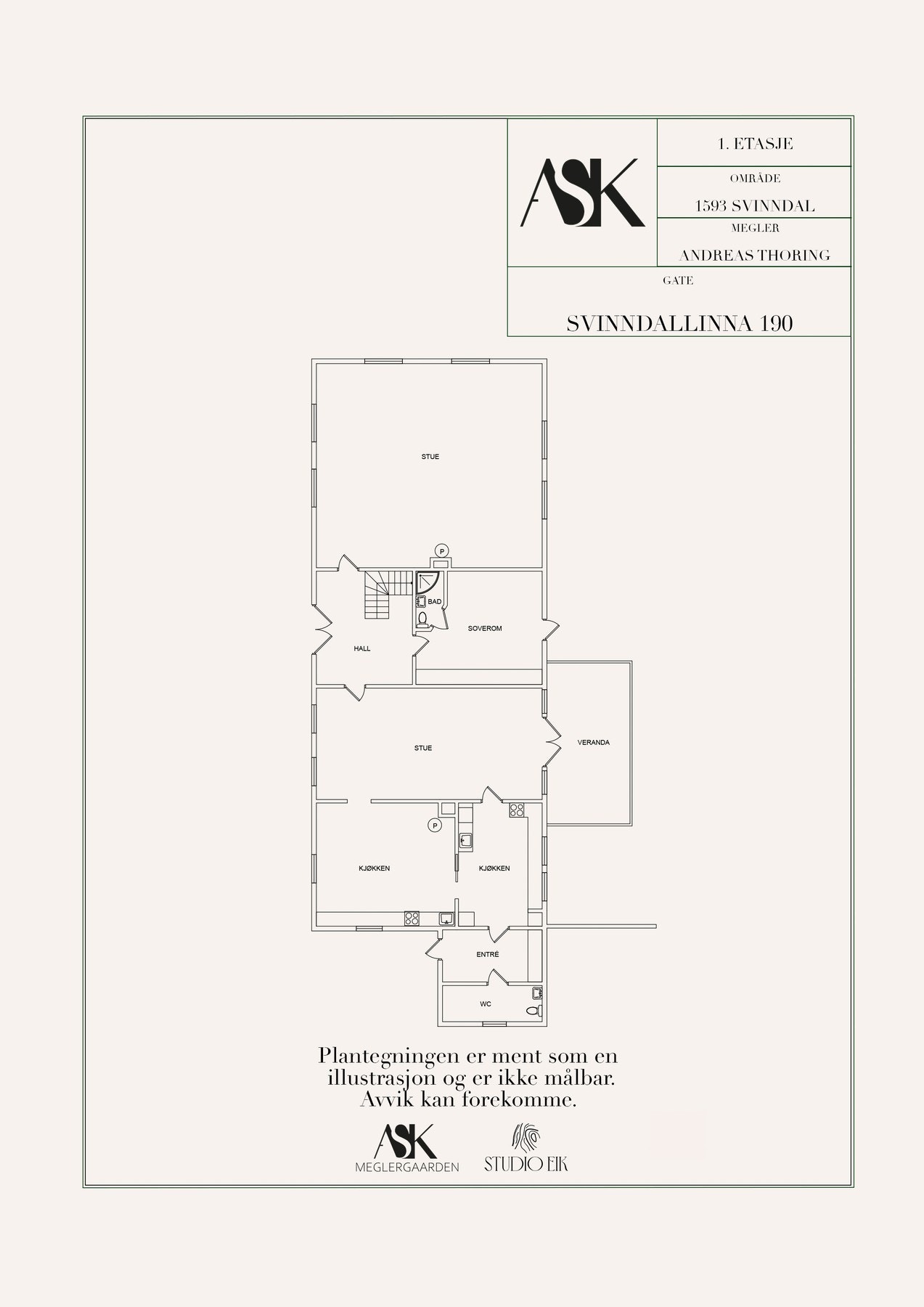 illustrasjon plantegning
Hovedhus 1.- etasje Galleribilde