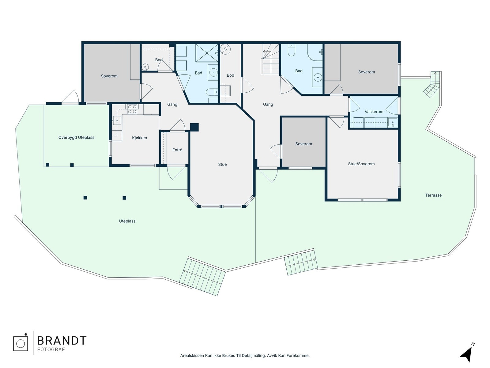 Plantegning underetasje og utleieleilighet Galleribilde