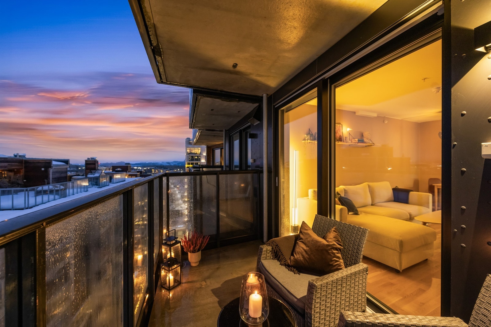 Her kan du innrede med en hyggelig sittegruppe og nyte kveldene. Galleribilde