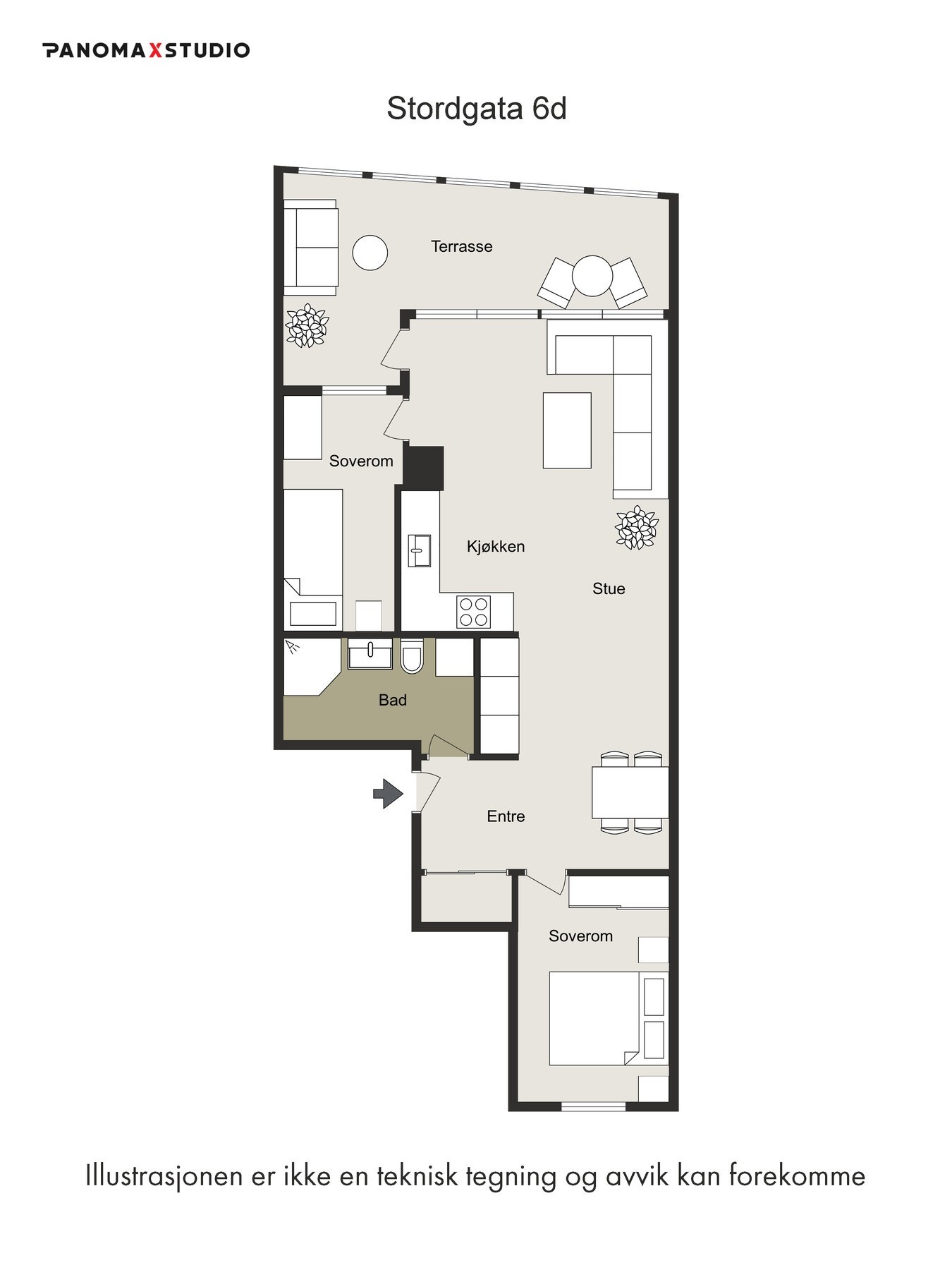 Plantegning. Galleribilde