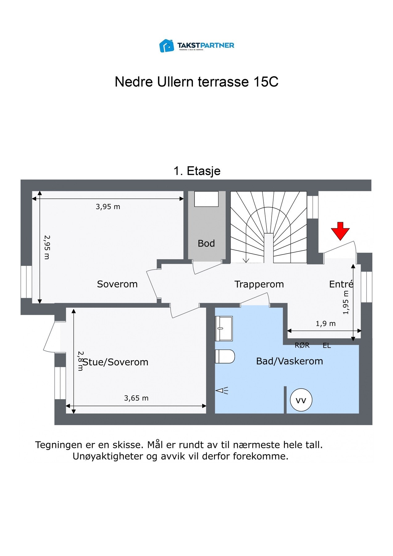 Plantegning 1. etasje. Galleribilde