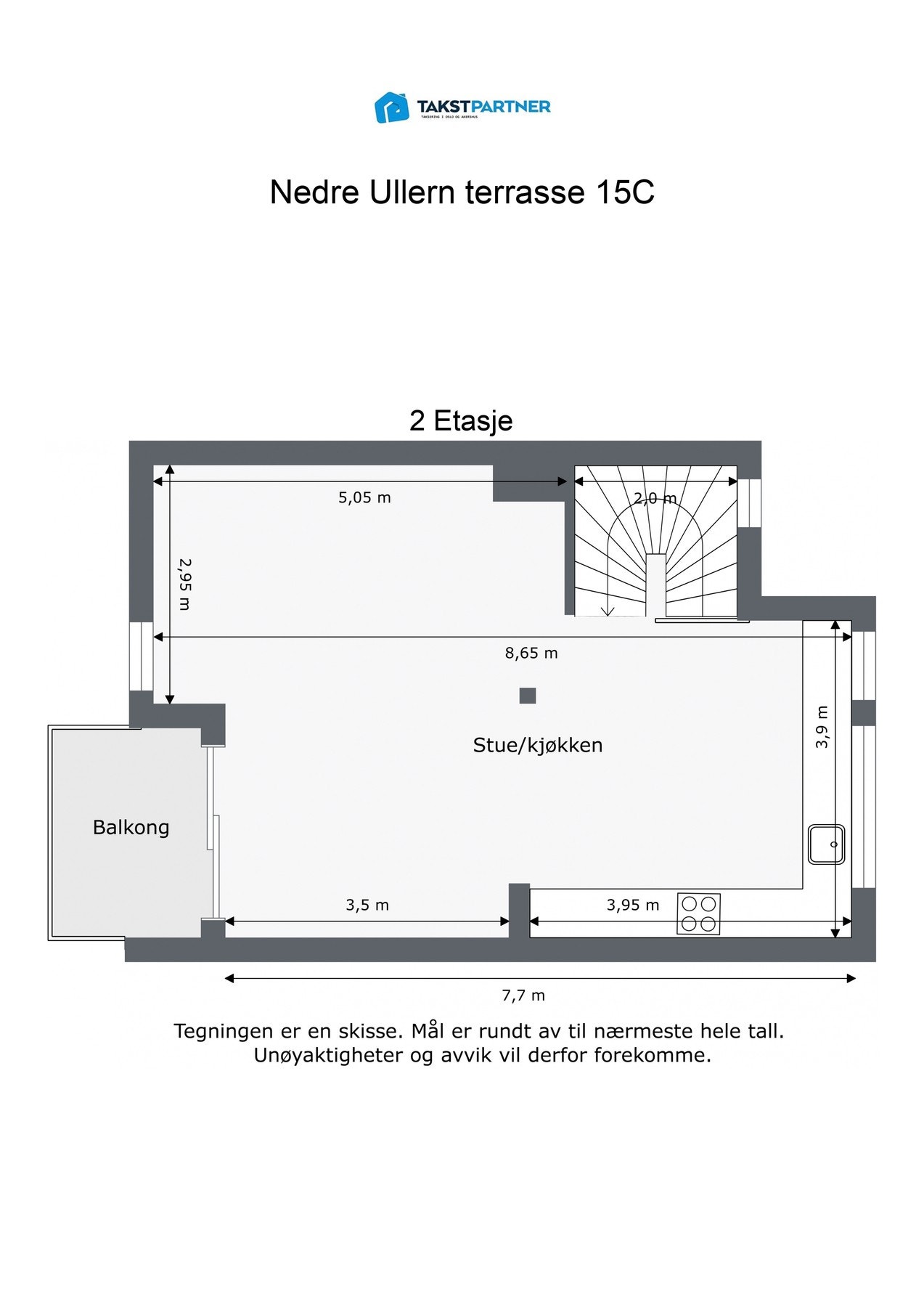 Plantegning andre etasje. Galleribilde
