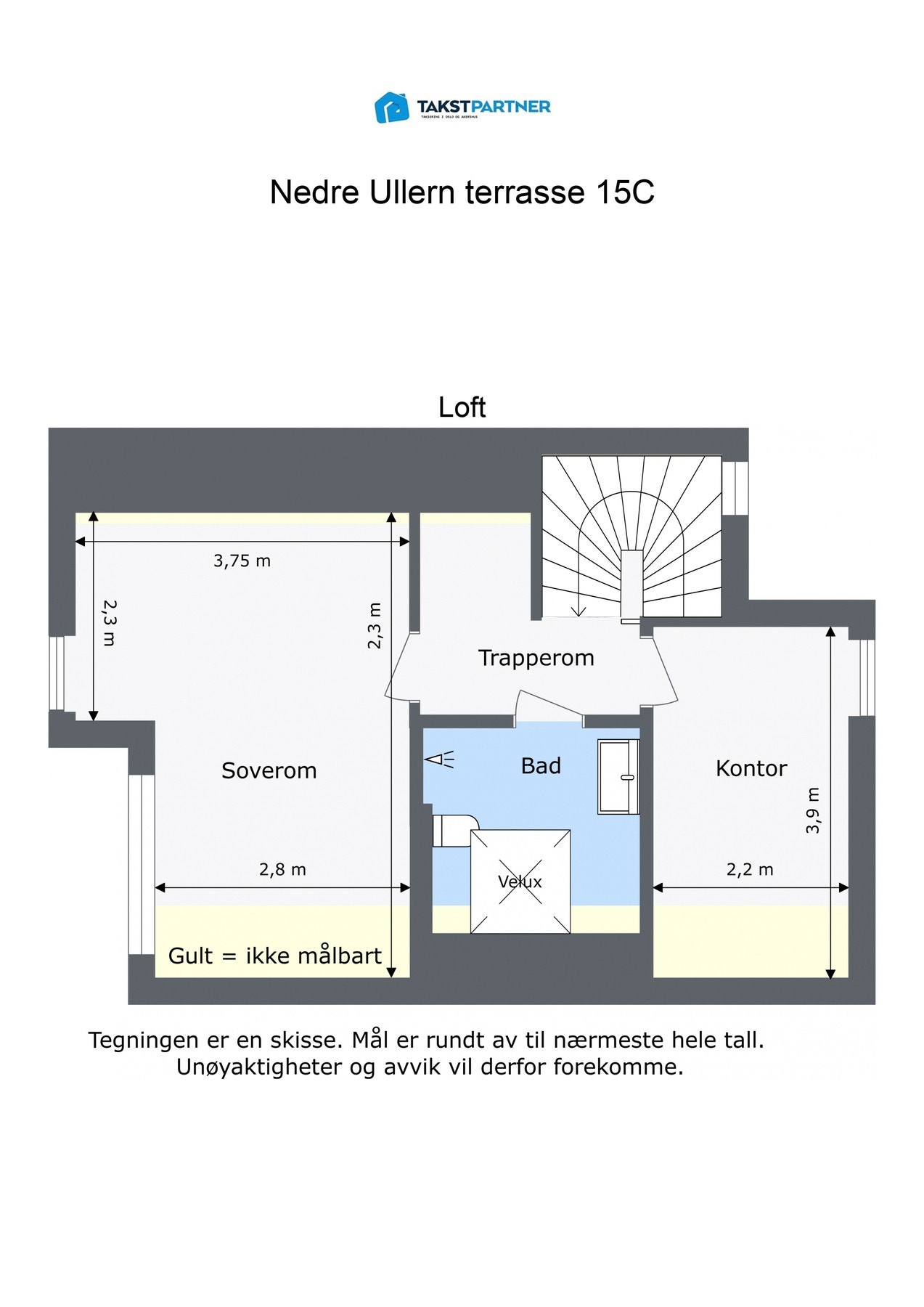 Plantegning 3. etasje. Galleribilde