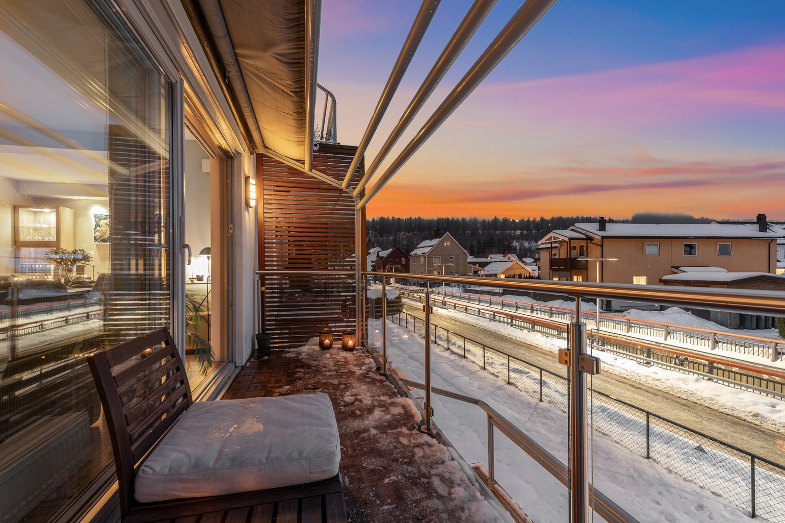 Det er hyggelig utsyn over nærområdet Galleribilde