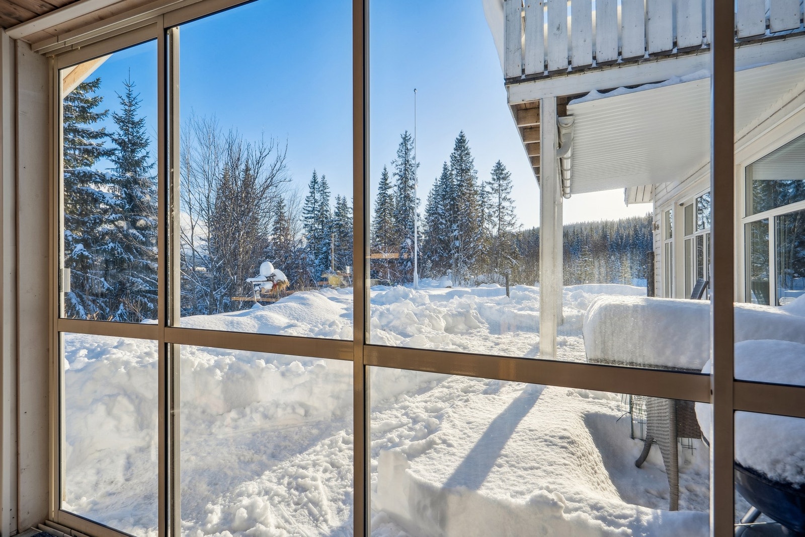 Koselig og lun uteplass Galleribilde