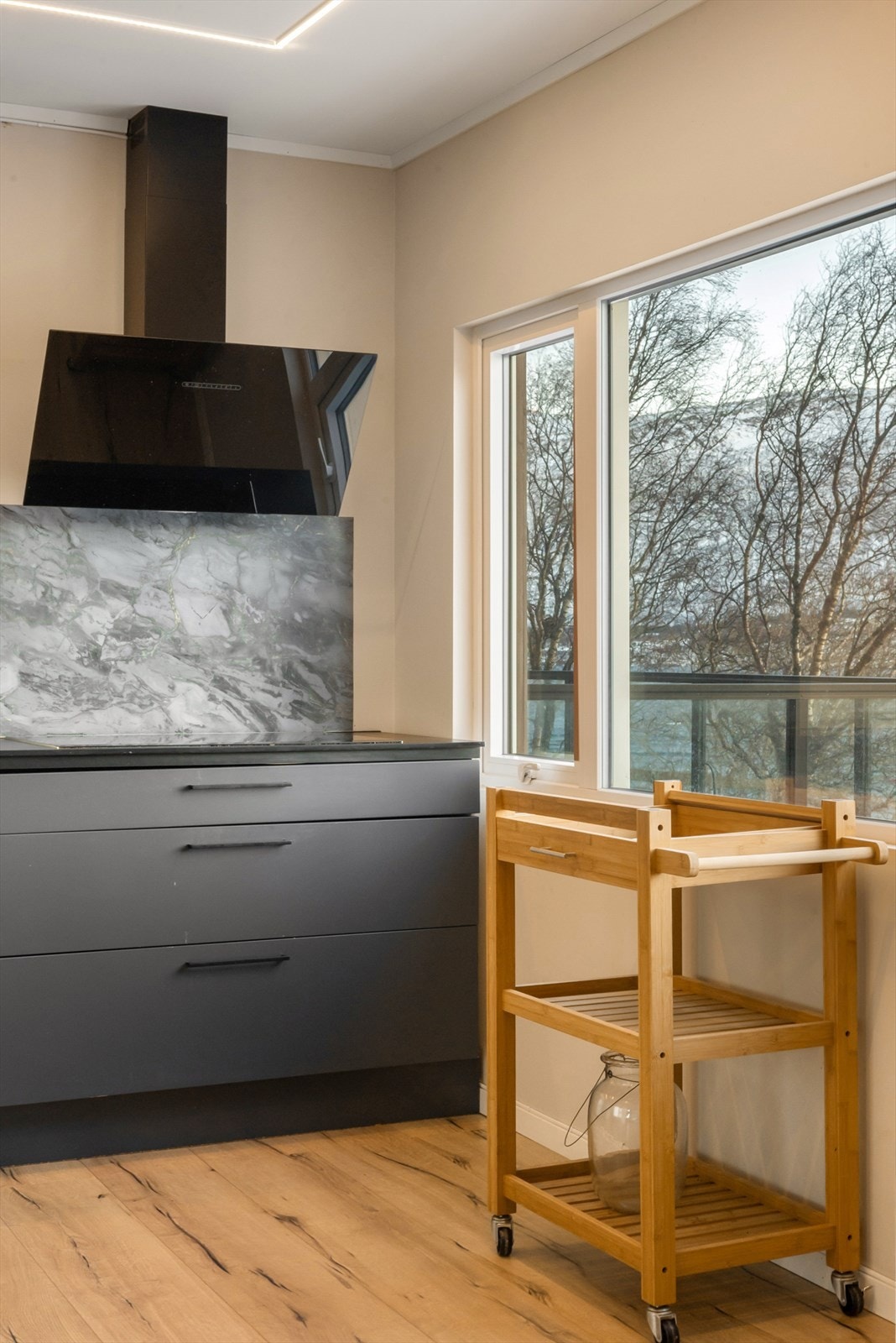 Utsikt fra kjøkkenet. Galleribilde