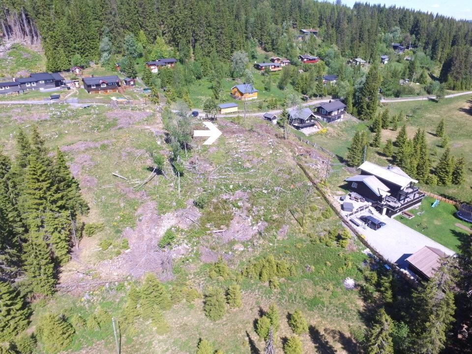 Velkommen til Brattlia! Stor og solrik hyttetomt på 661 kvm beliggende i et skieldorado Galleribilde