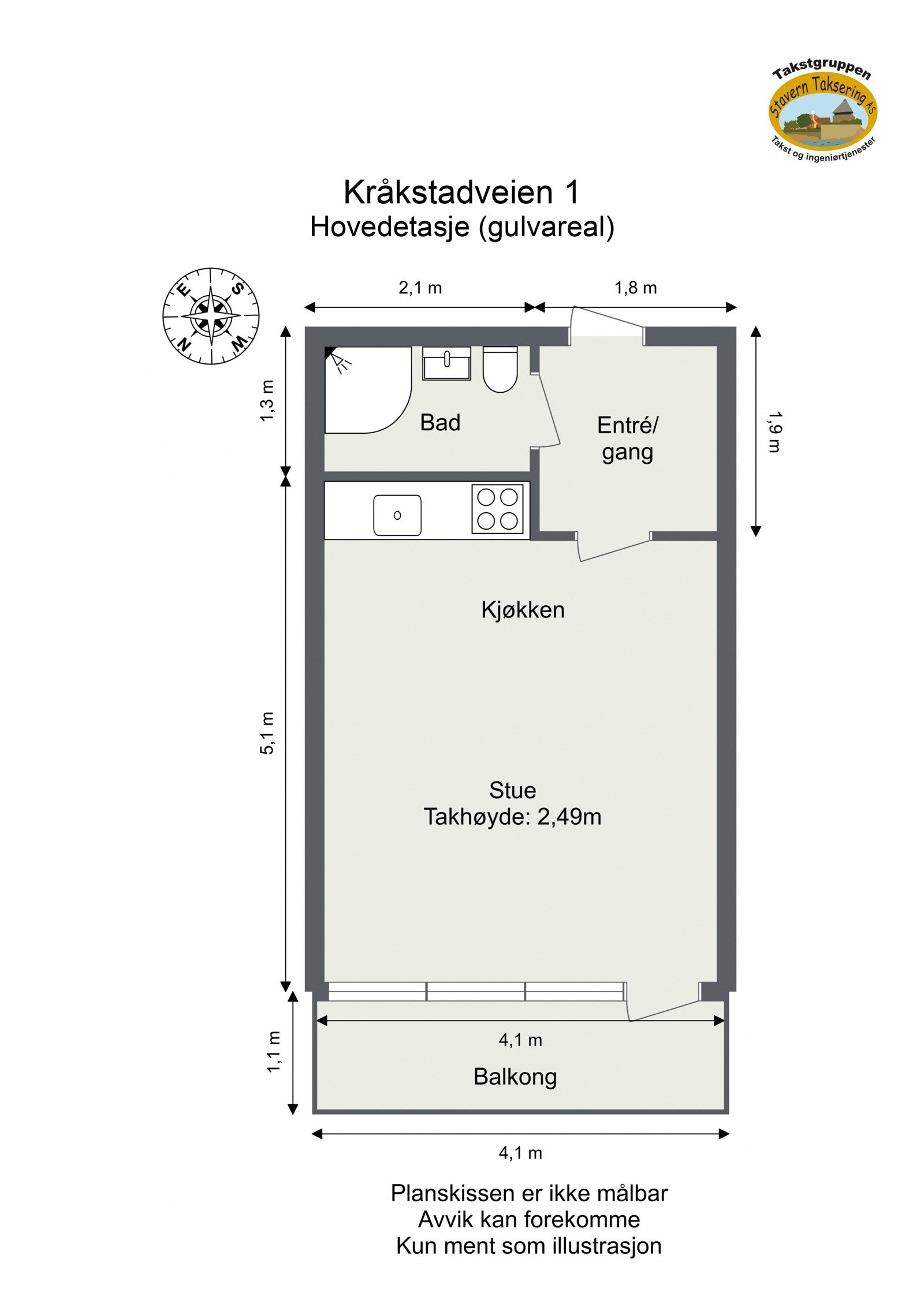 Plantegninger stemmer med godkjente byggningstegninger. Galleribilde