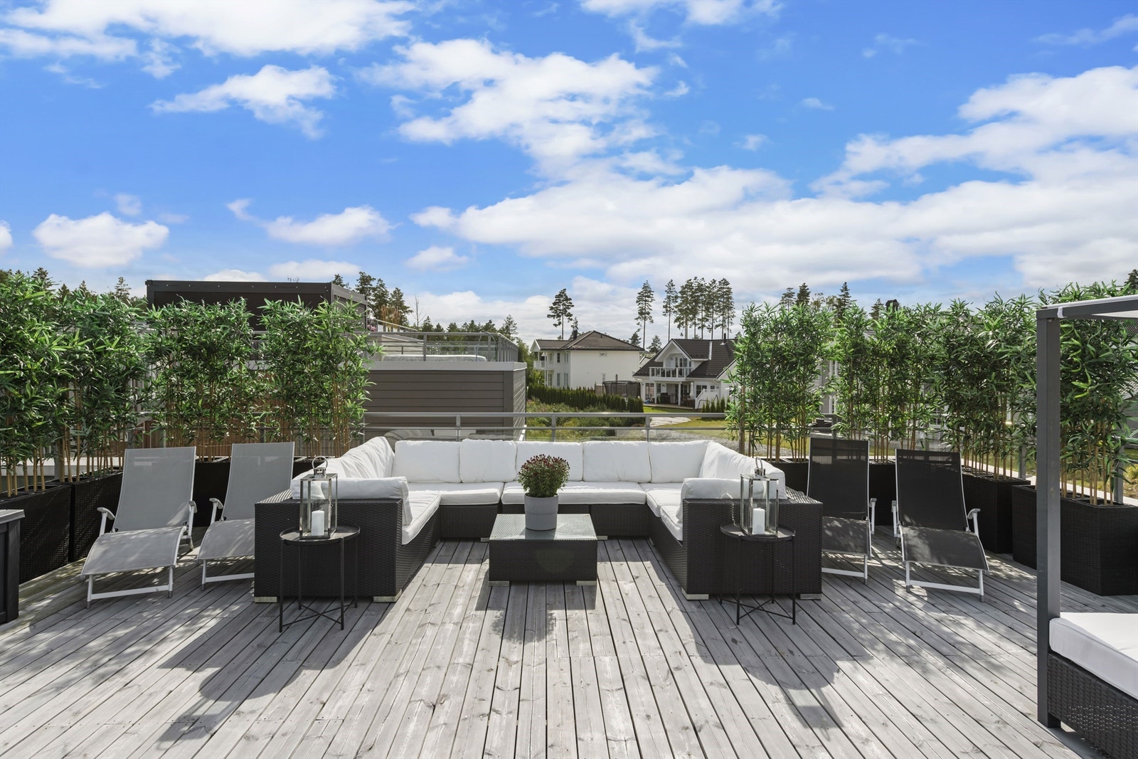 Bilde av takterrassen fra tidligere salg. Her er det gode muligheter! Galleribilde