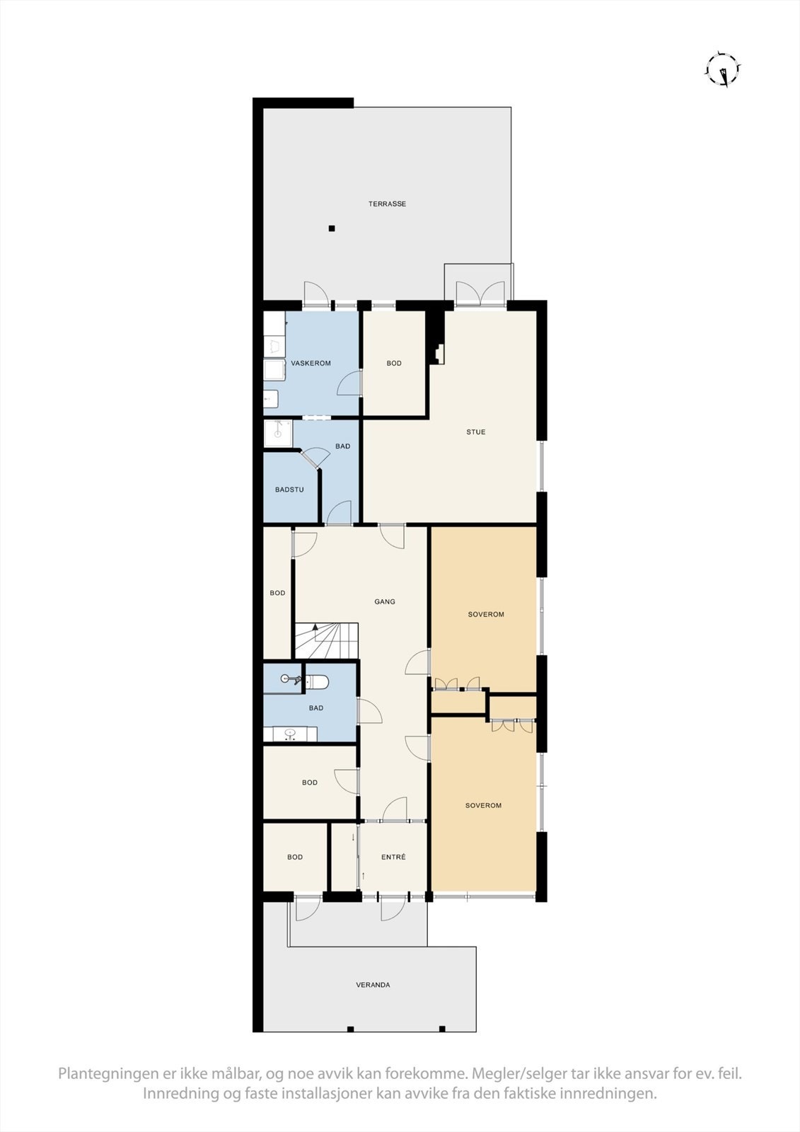 Plantegning - Underetasje Galleribilde