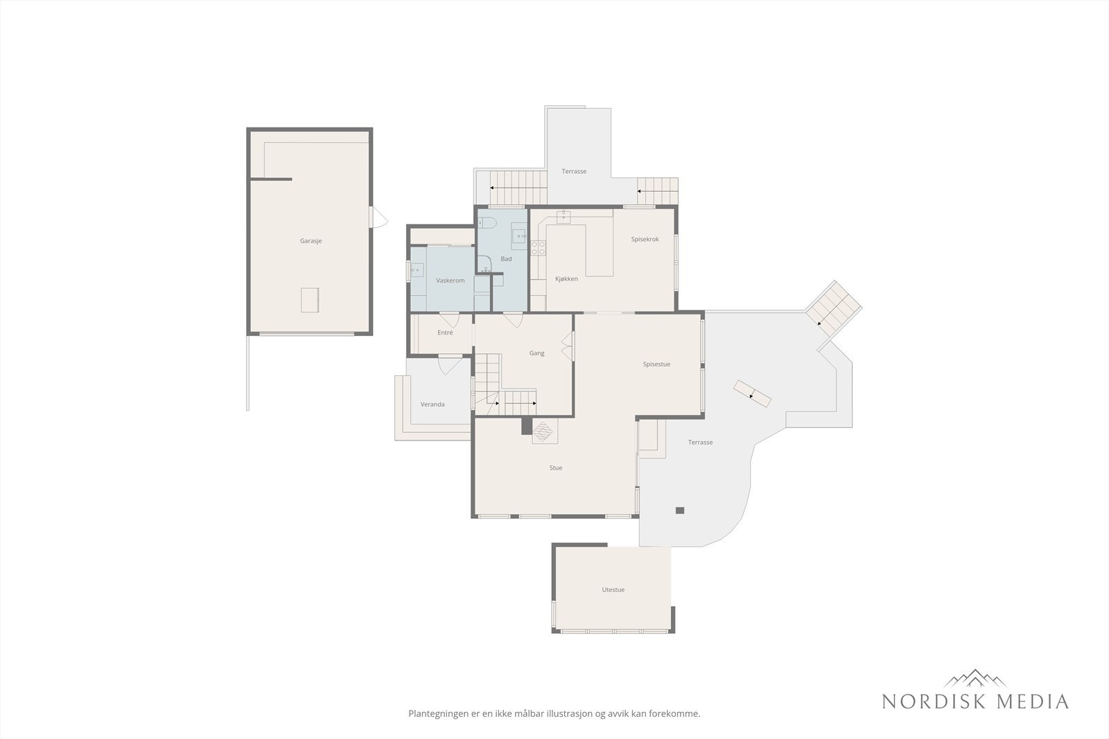 Plantegning 1.etg. Galleribilde