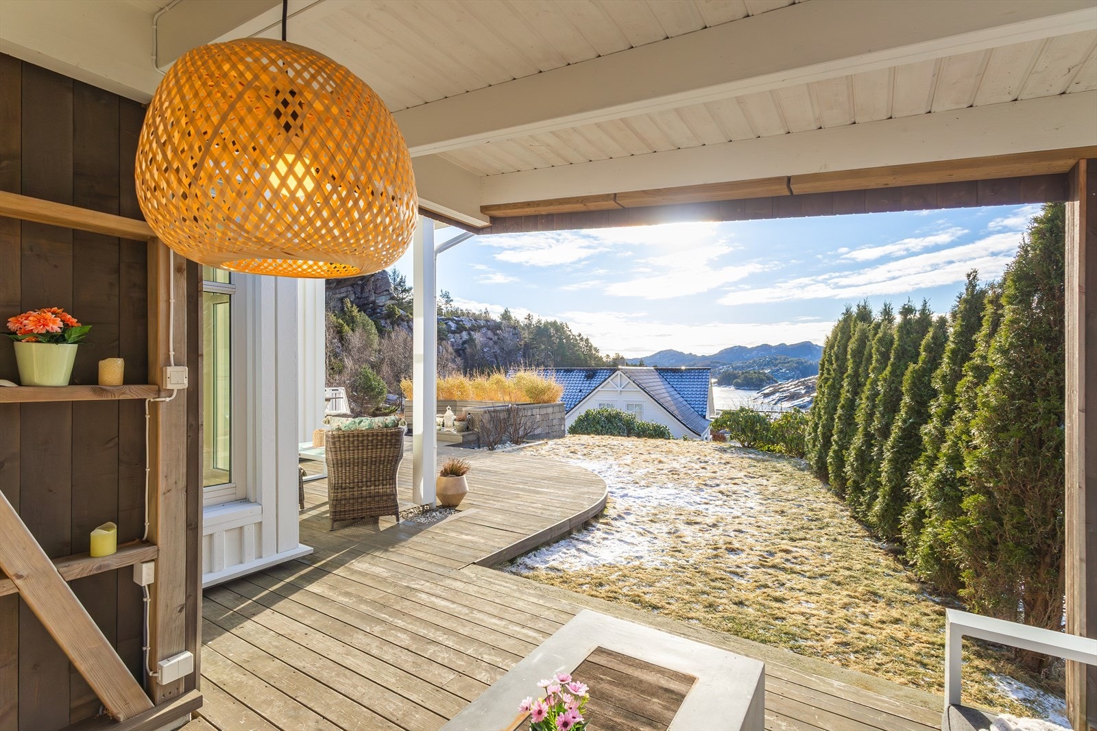 Flott utsikt mot Haganesvika. Galleribilde