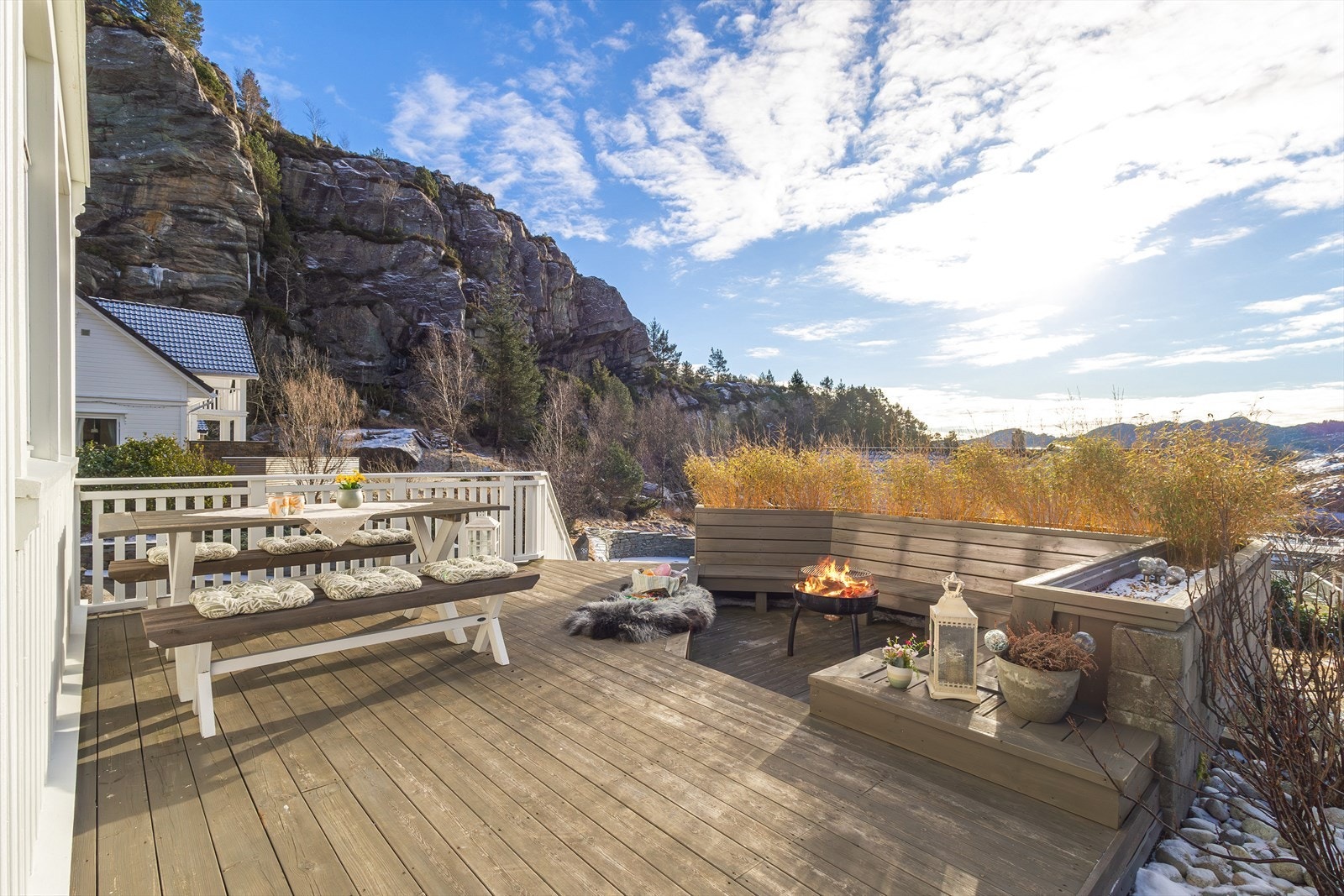 Her ligger alt til rette for hygge med familie og venner. Galleribilde