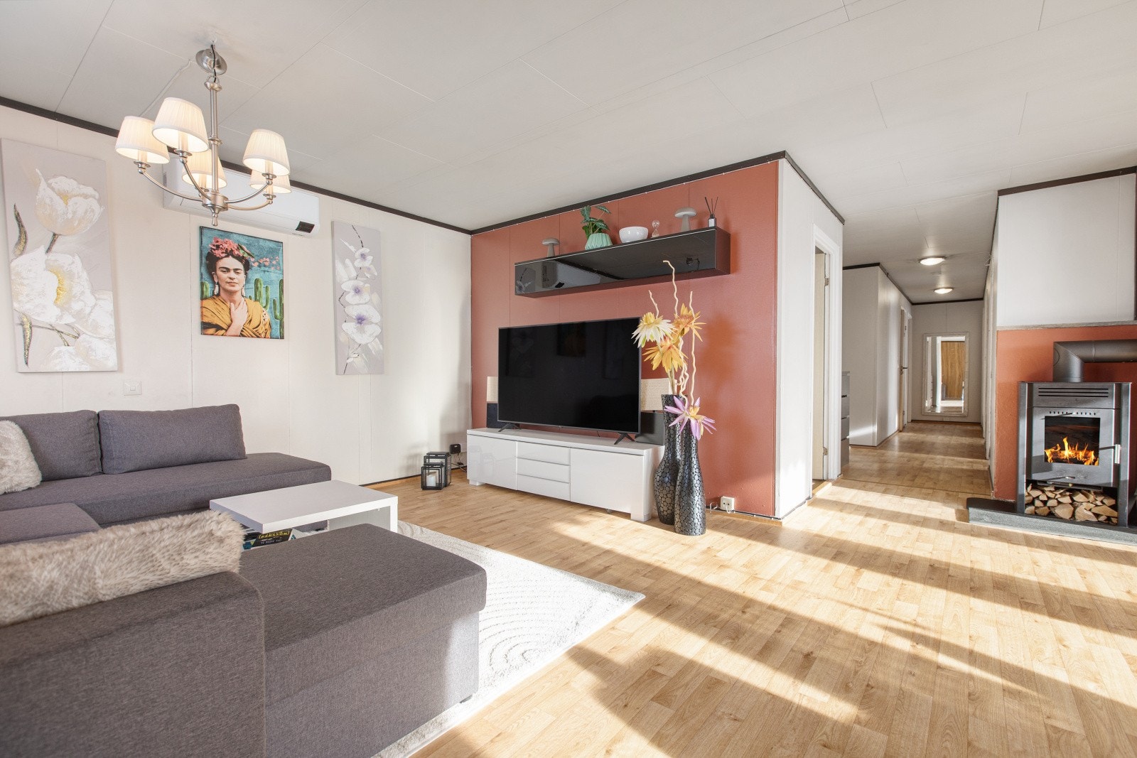 Peisovnen gir ekstra varme og hygge. Galleribilde