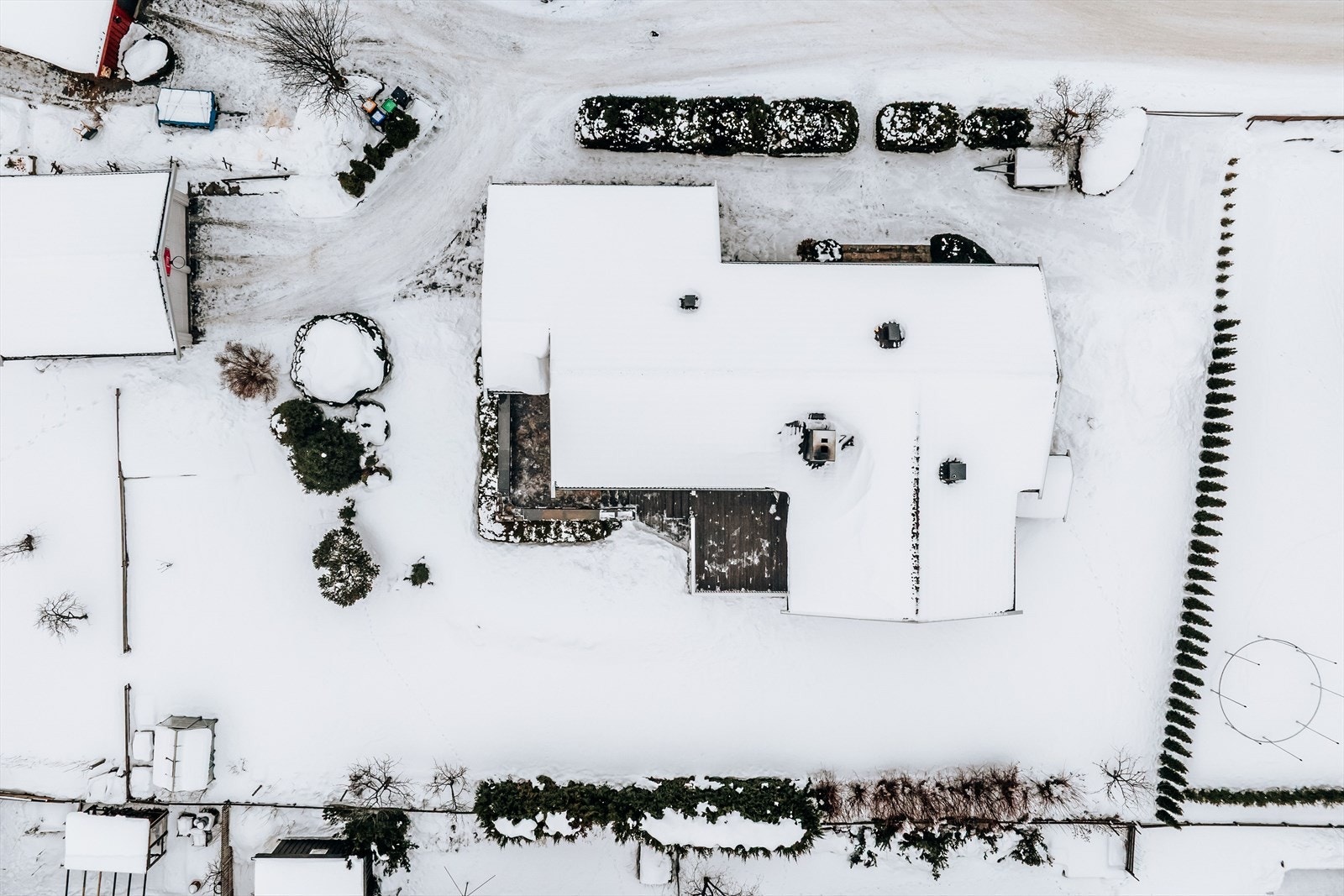 Oversiktsbilde over tomt. Galleribilde