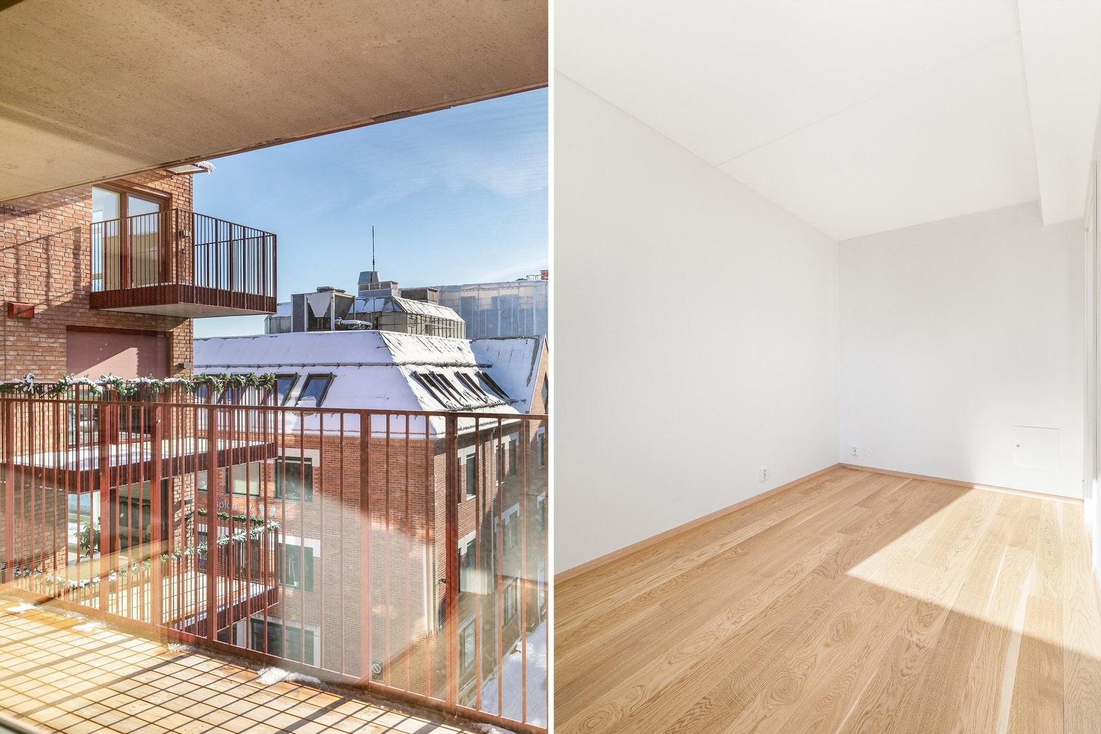 Soverommets lengde på fire meter gir god plass til en dobbeltseng med både nattbord og garderobeskap på begge sider. Galleribilde