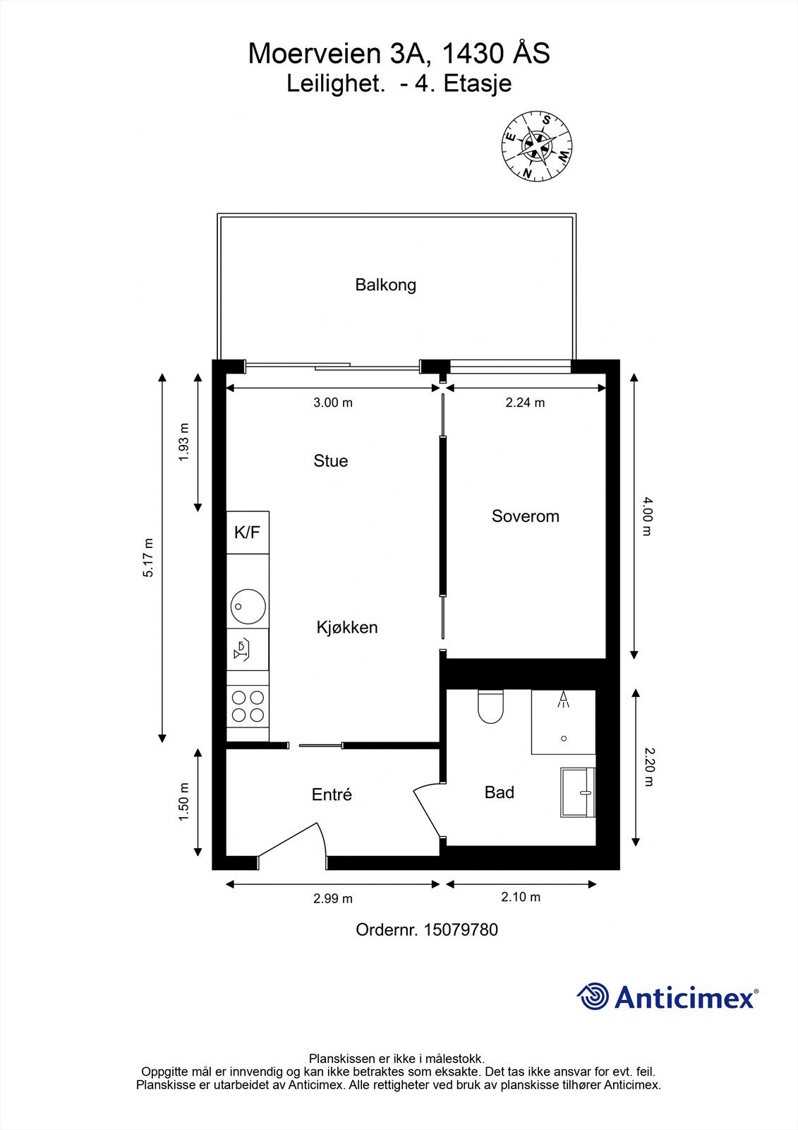 Leiligheten disponerer også bod i kjeller. Galleribilde