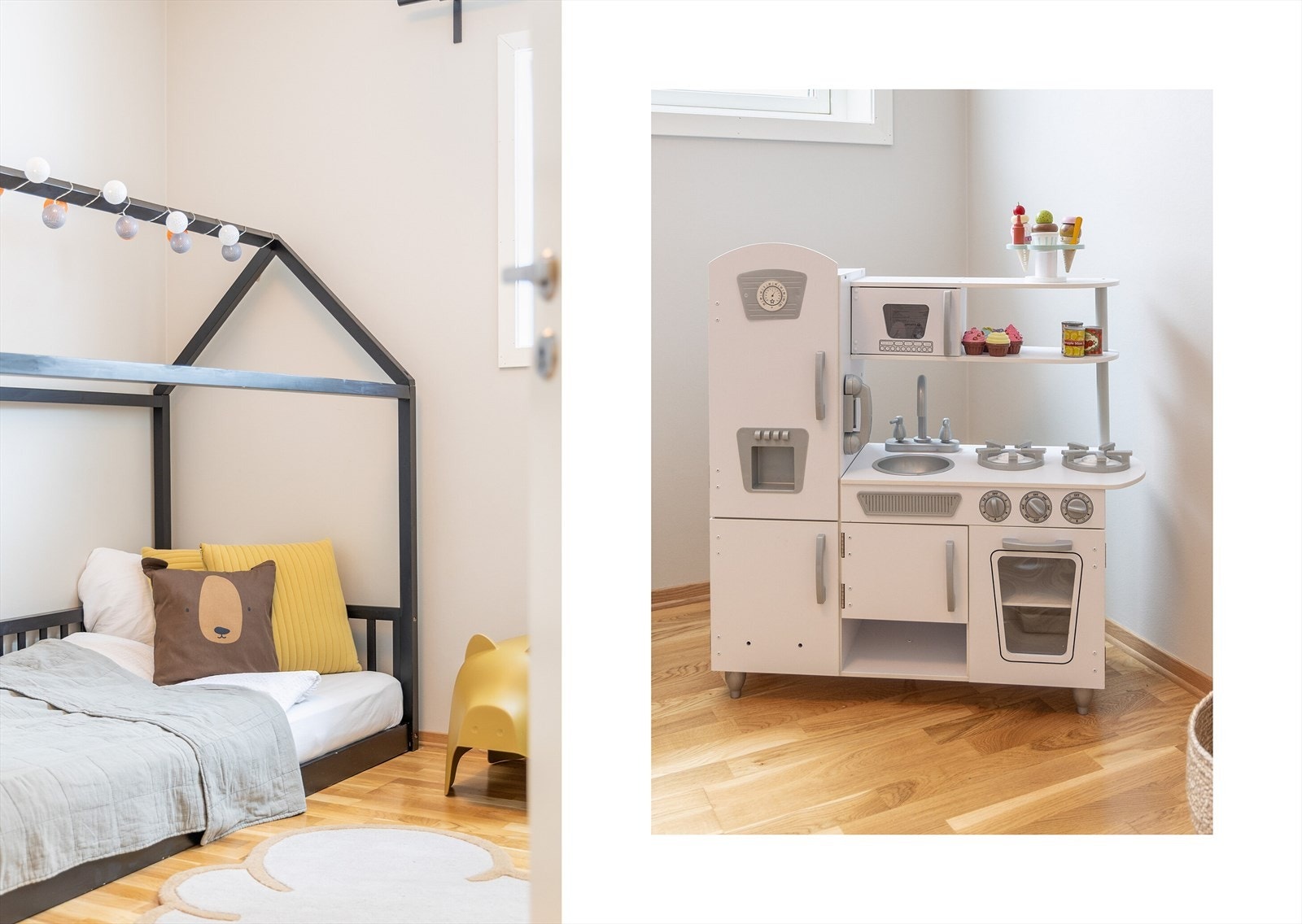 Boligens andre soverom ligger på motsatt ende av badet og har inngang fra gangen. Galleribilde