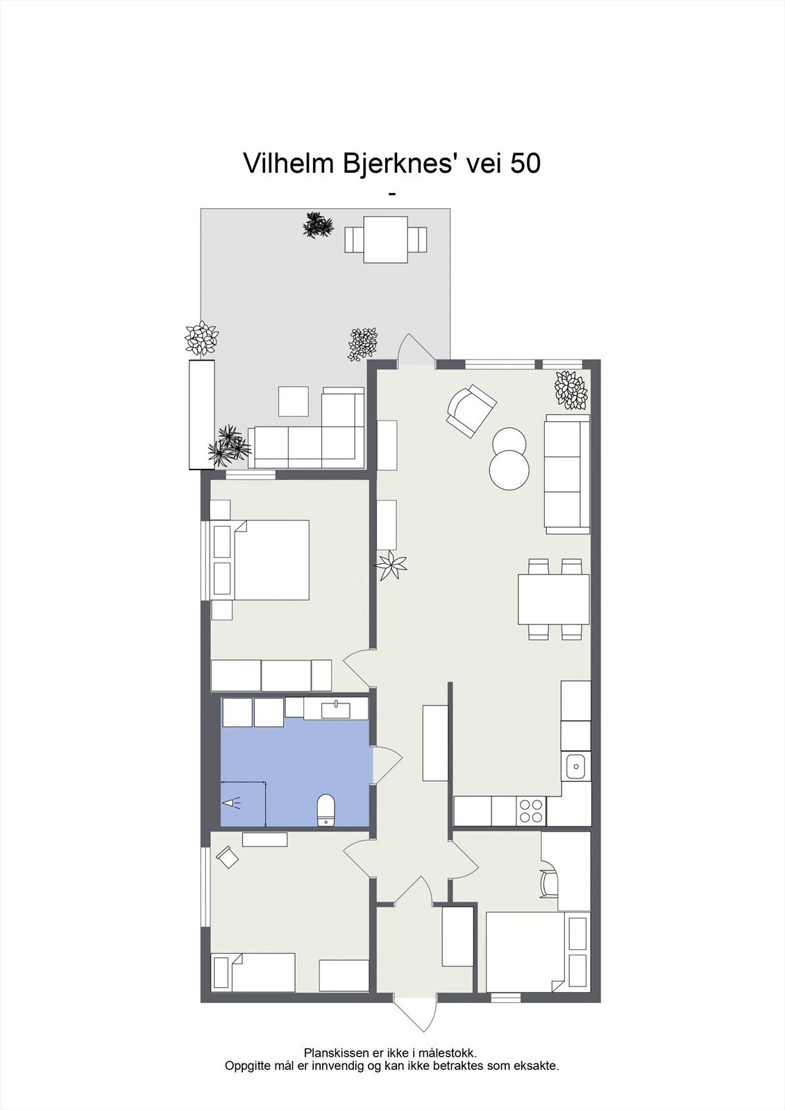 Leiligheten har en optimal planløsning med store, gode rom. Galleribilde